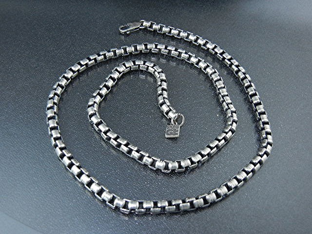 Studio GL Sterling Silver Box Link 62 Grams Necklace