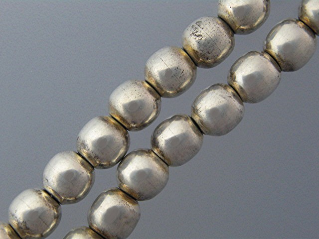 Necklace Sterling Silver Mexico Beads  74 grams