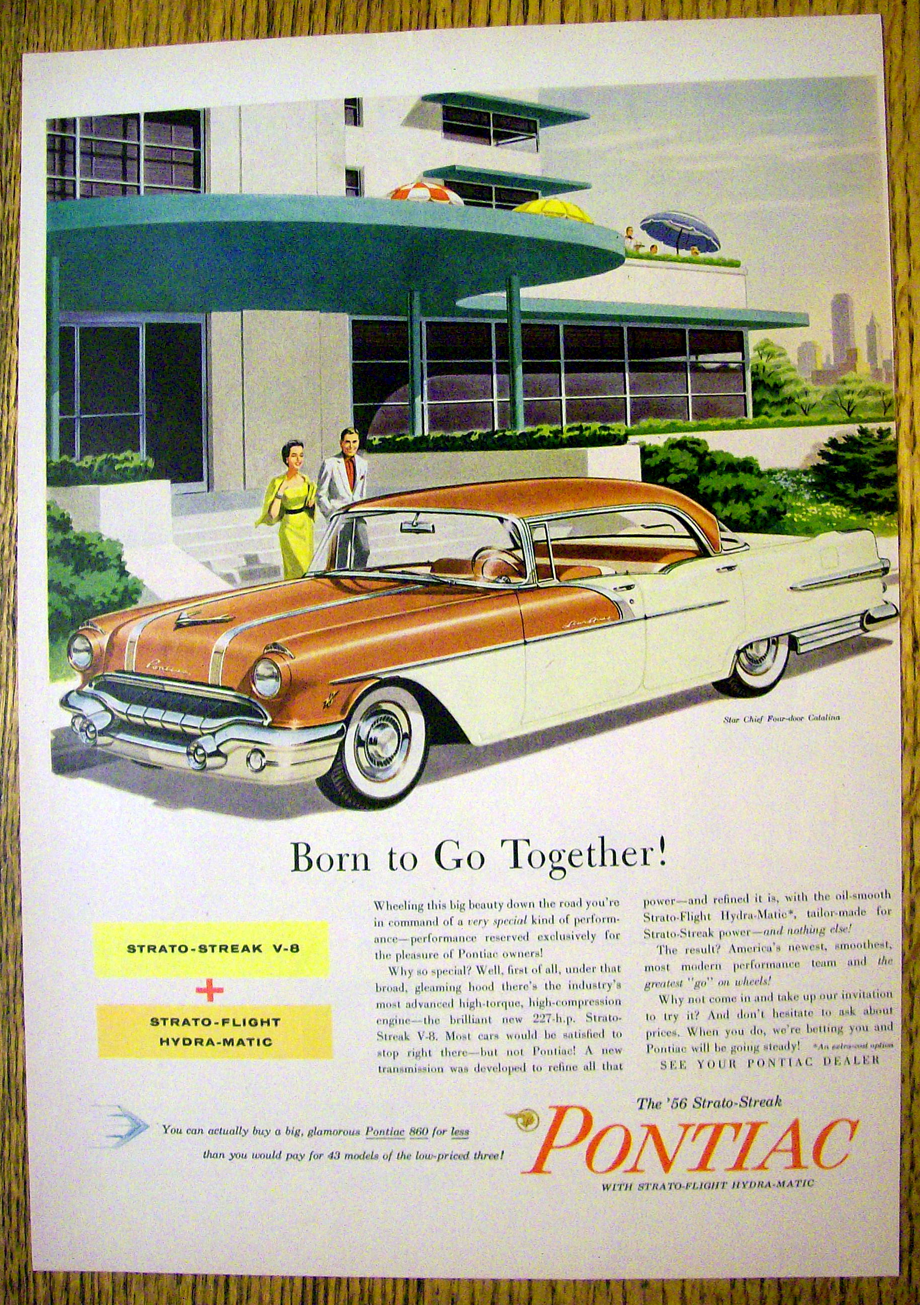 1956 Pontiac with the Star Chief Four Door Catalina