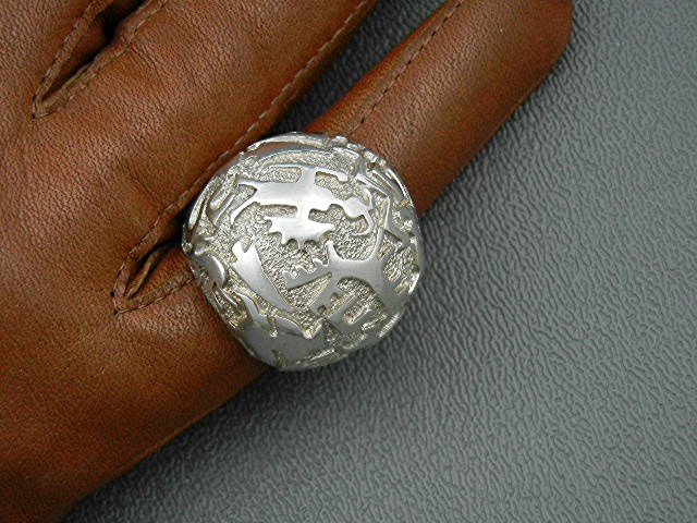 Ben Nighthorse Campbell Sterling Silver Petrogliph Ring
