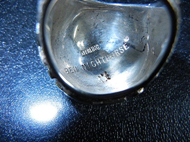 Ben Nighthorse Campbell Sterling Silver Petrogliph Ring