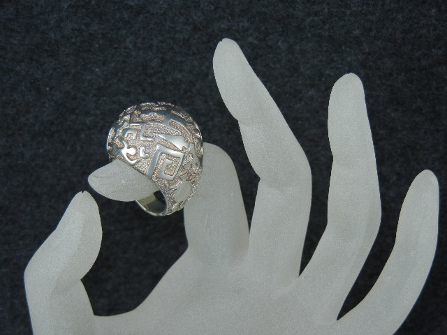 Ben Nighthorse Campbell Sterling Silver Petrogliph Ring
