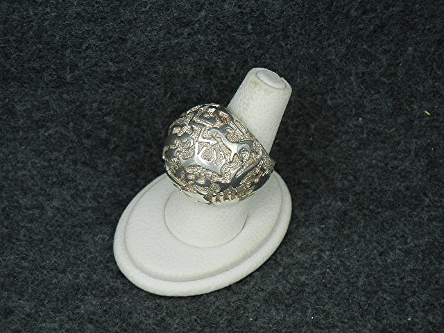 Ben Nighthorse Campbell Sterling Silver Petrogliph Ring