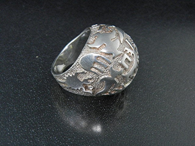 Ben Nighthorse Campbell Sterling Silver Petrogliph Ring