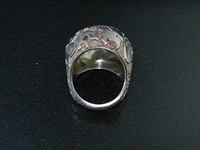 Ben Nighthorse Campbell Sterling Silver Petrogliph Ring