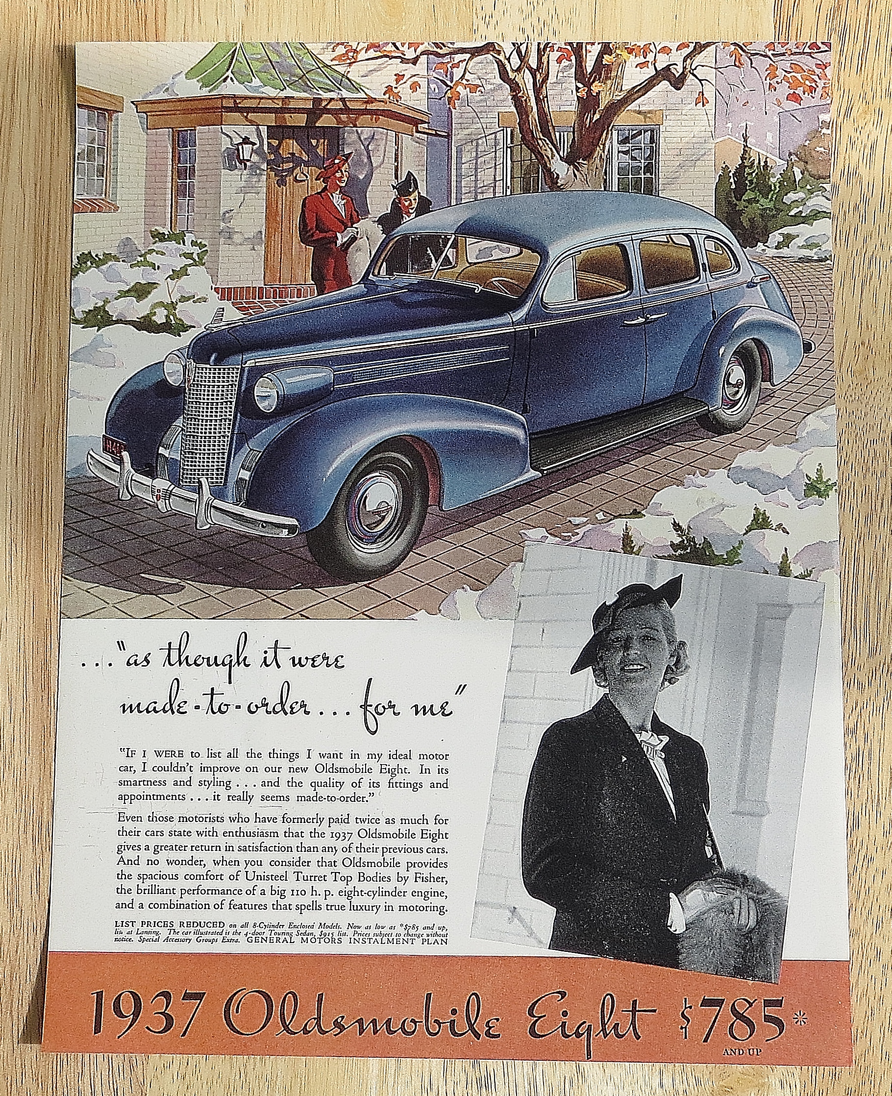 1937 Oldsmobile Automobile with Oldsmobile Eight