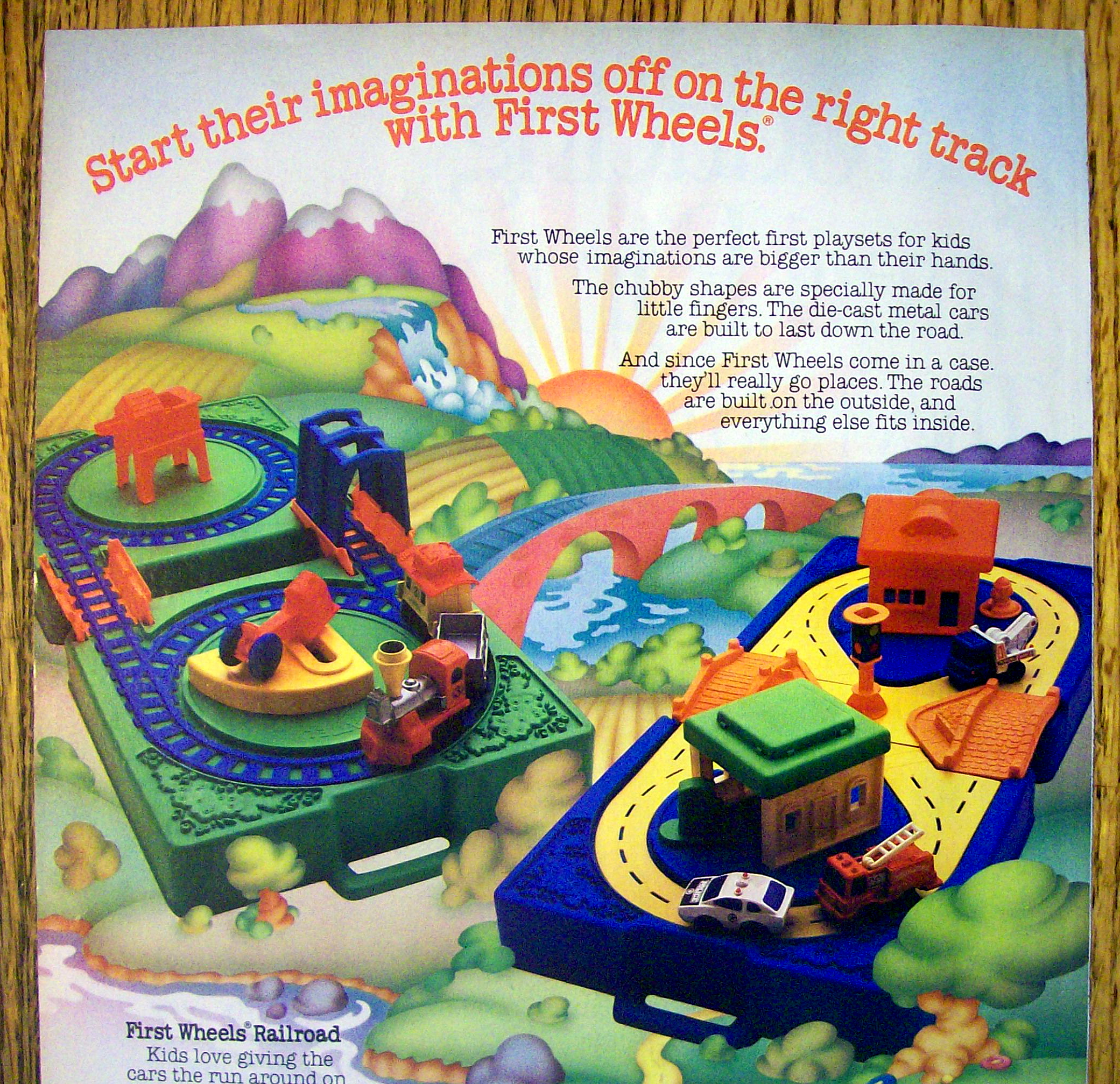 1982 Mattel Toys with First Wheels Playsets