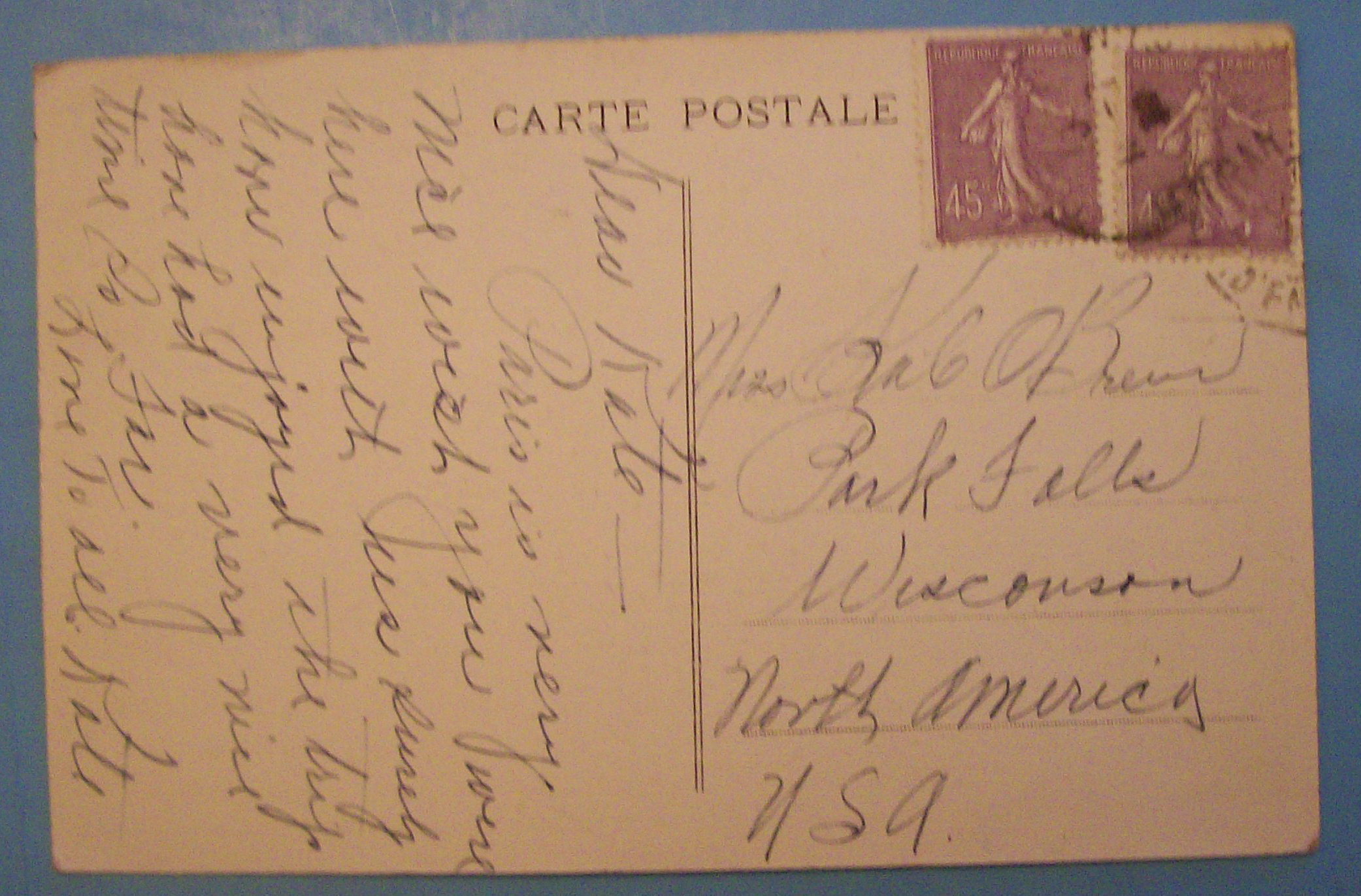 Grand Hotel Du Pavillon, Paris Postcard