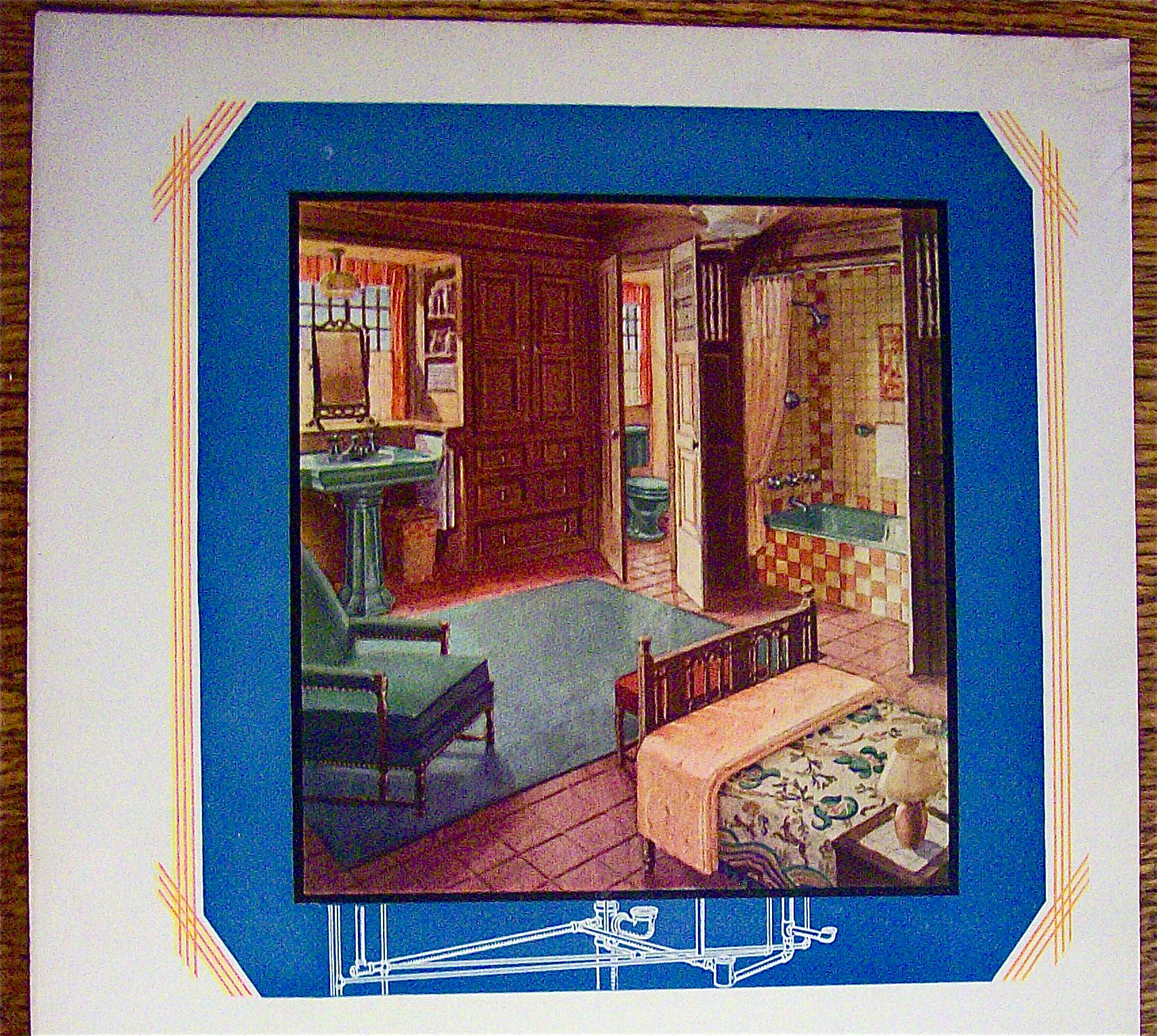 1929 Crane with Bachelor Apartment Setting