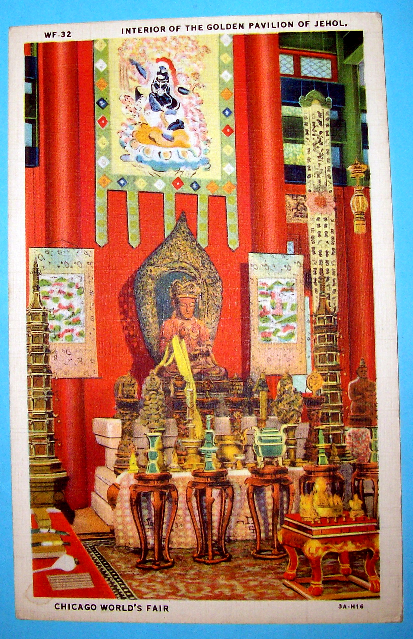 Postcard Of Golden Pavilion Of Jehol (Chicago Fair)