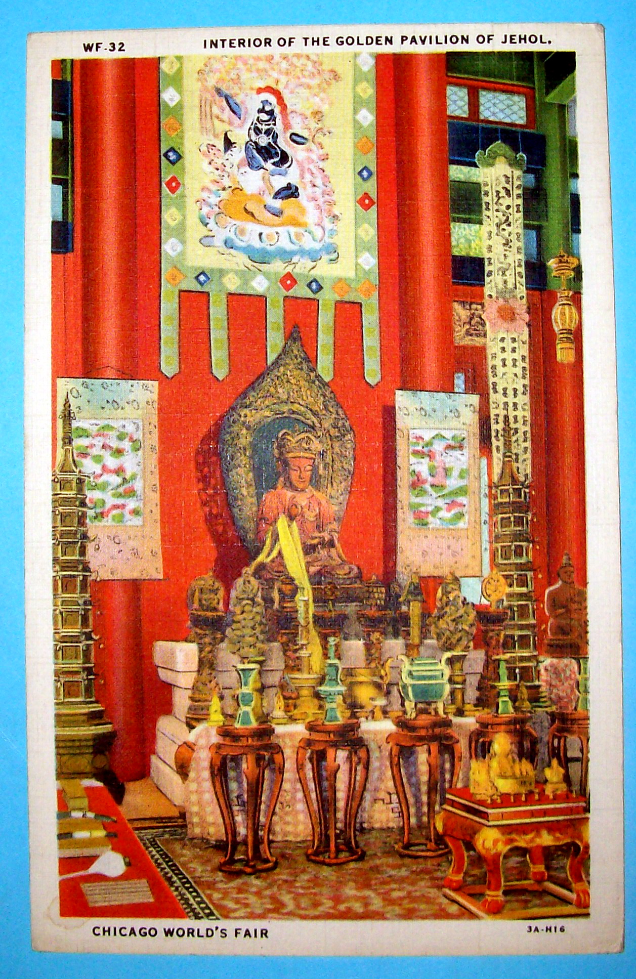 Postcard Of Golden Pavilion Of Jehol (Chicago Fair)