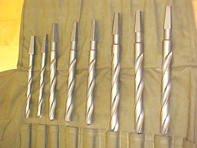 Morse Brace Spiral Drill Set in Canvas Roll