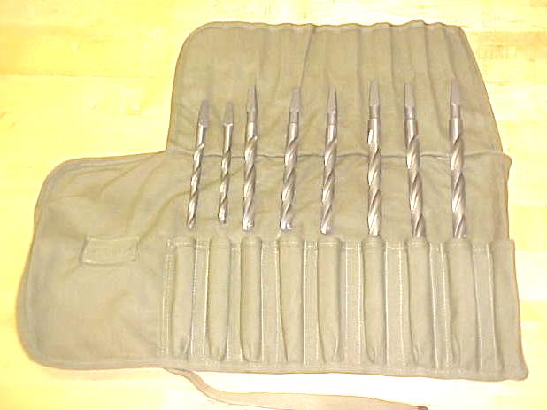 Morse Brace Spiral Drill Set in Canvas Roll