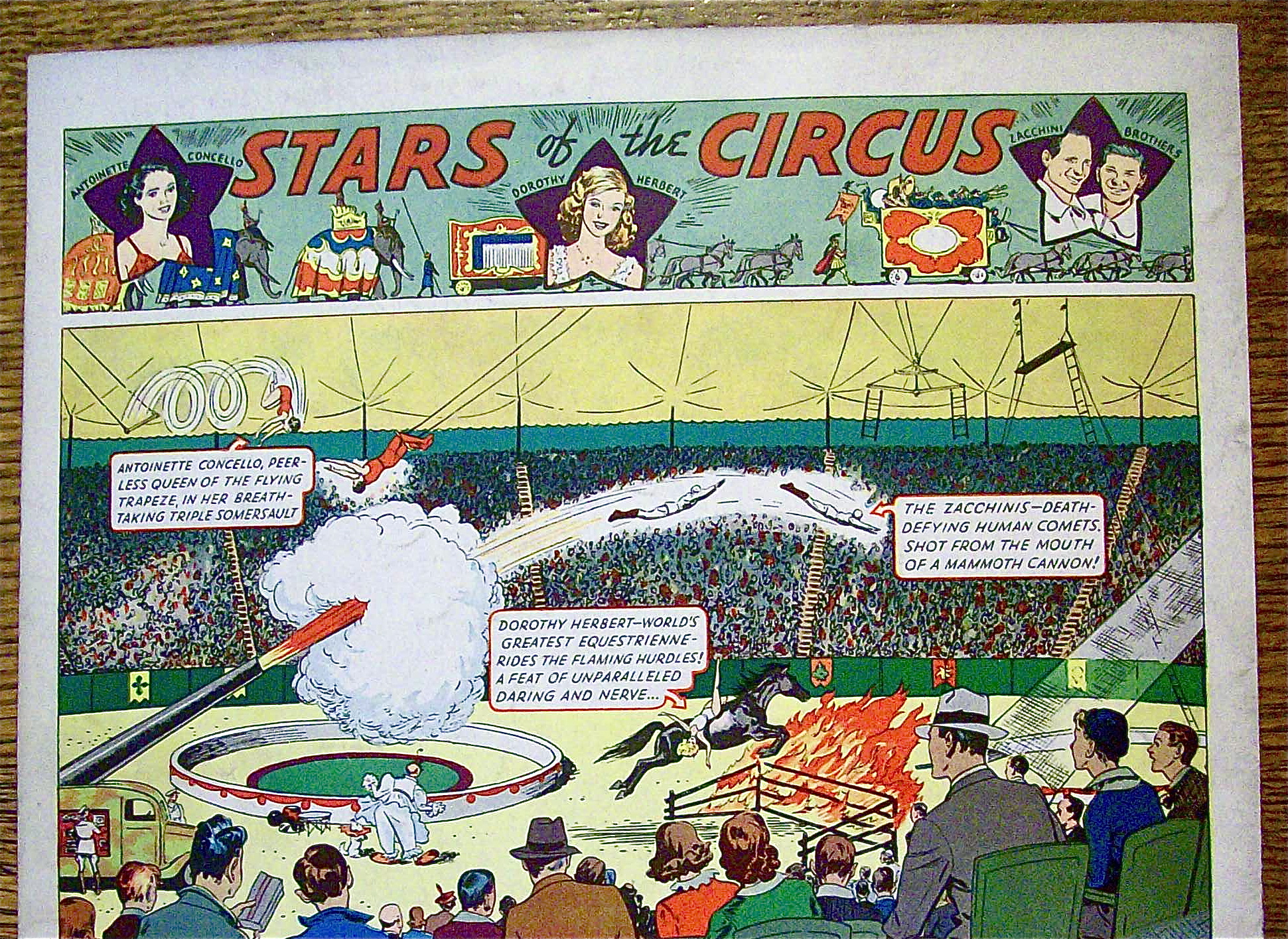 1937 Camel Cigarettes with Stars Of The Circus