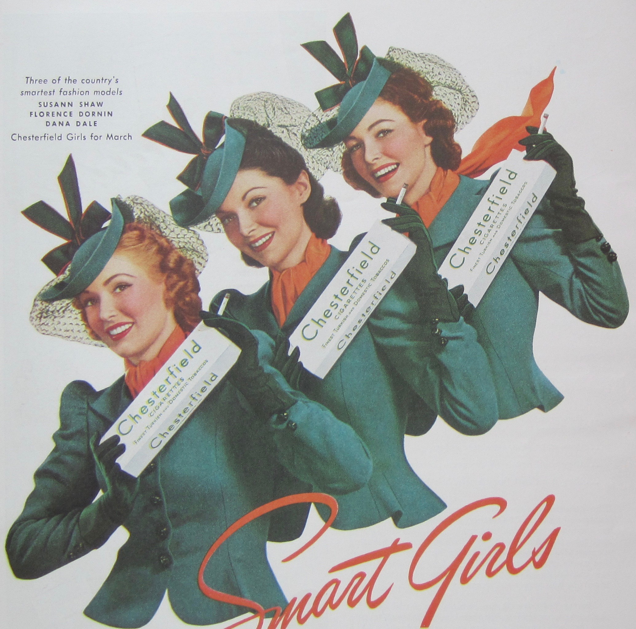 1940 Chesterfield Cigarettes w/ Shaw, Dornin & Dale