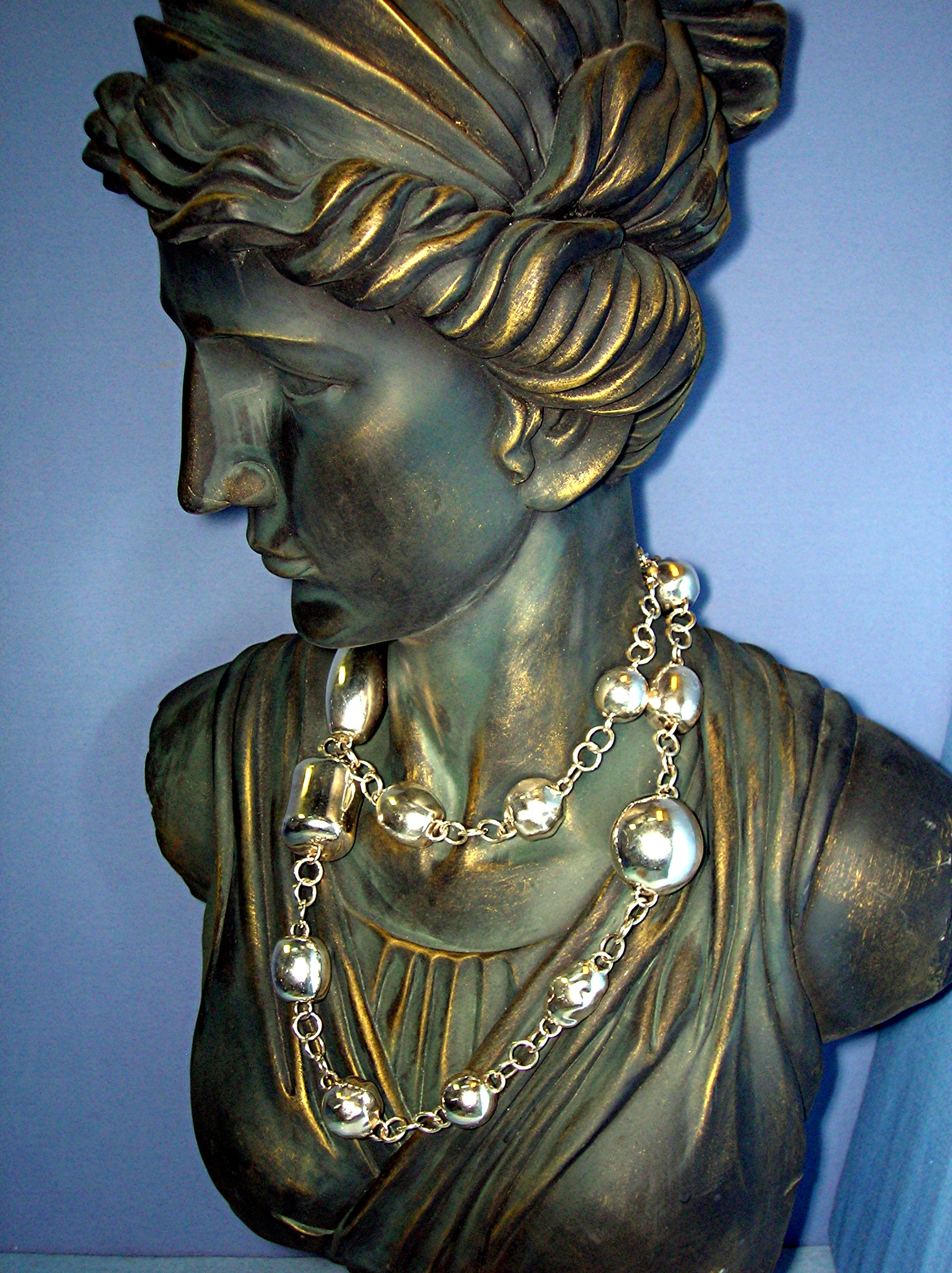 Necklace Sterling Silver 36 Inch Israel 156 Grams