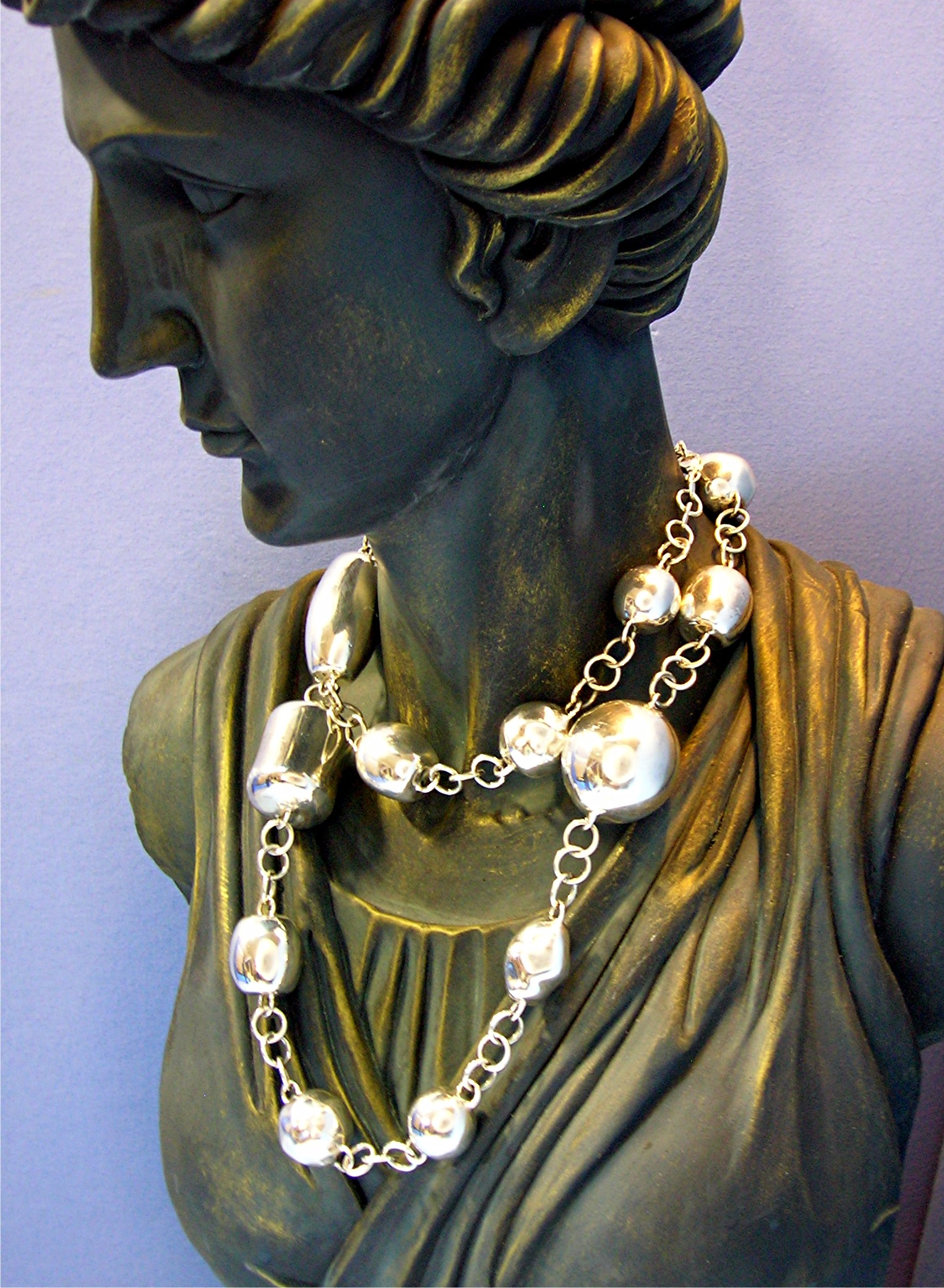 Necklace Sterling Silver 36 Inch Israel 156 Grams