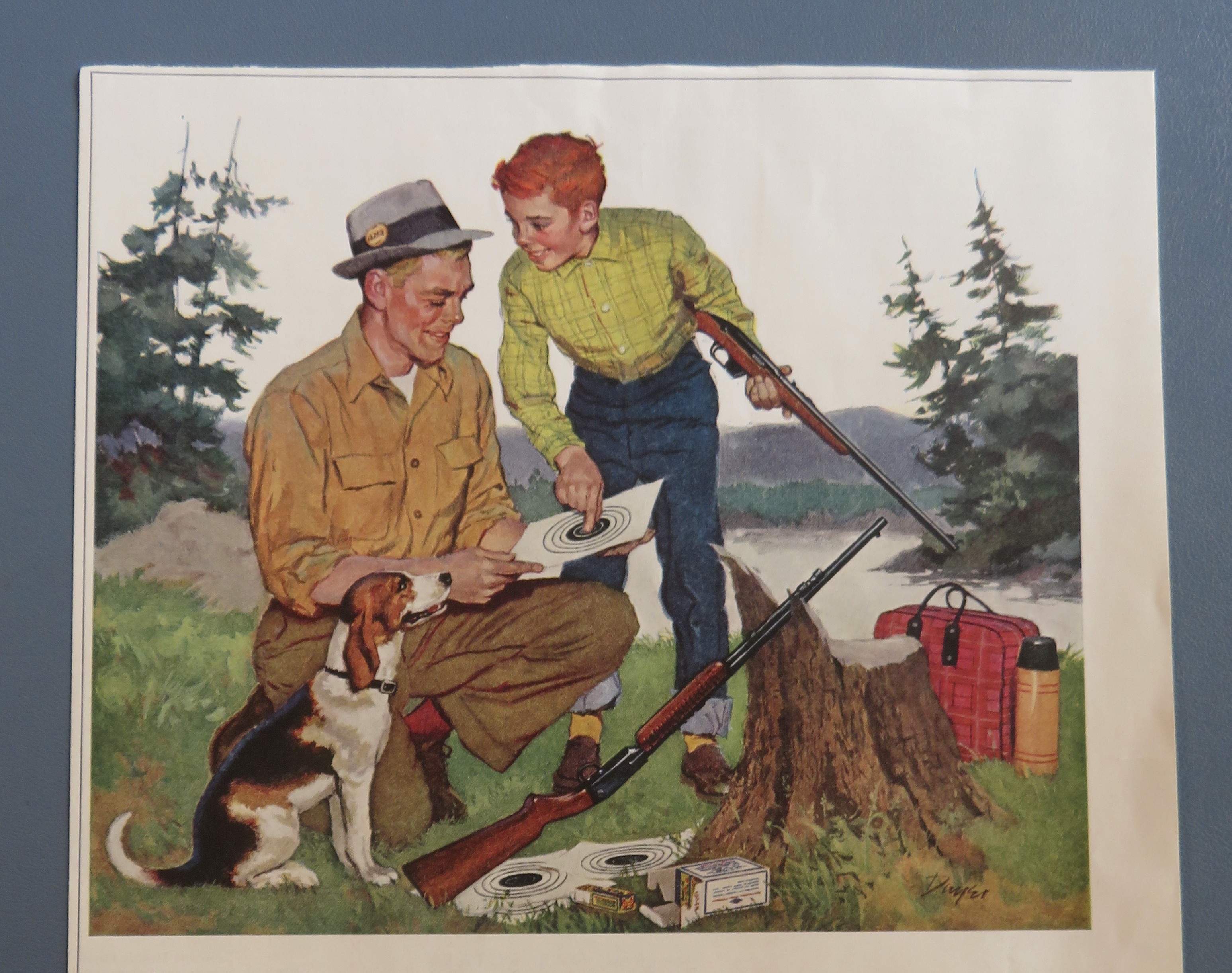 1958 Winchester Rifles & Guns with Father & Son Talking