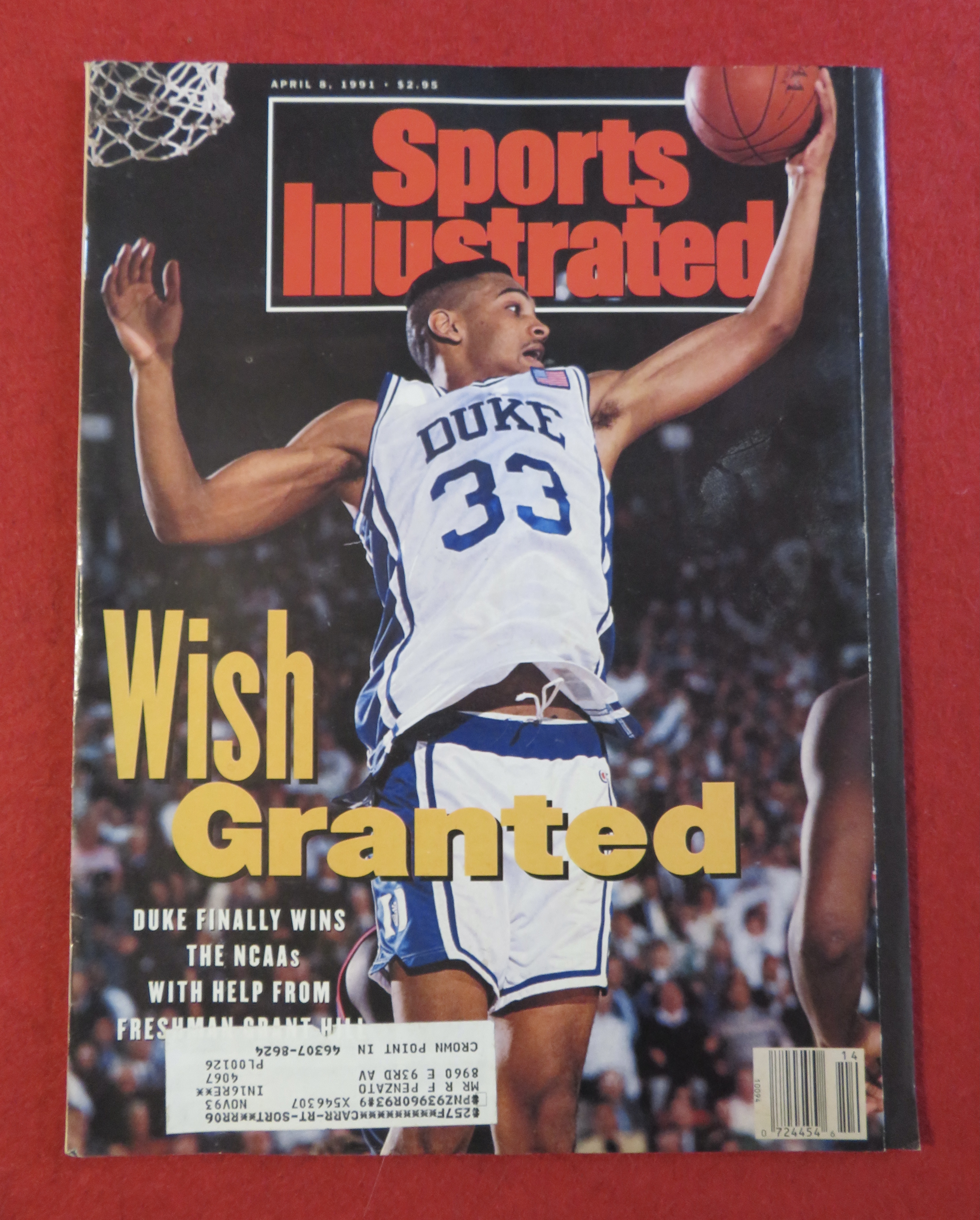 Sports Illustrated Magazine April 8, 1991 Wish Granted