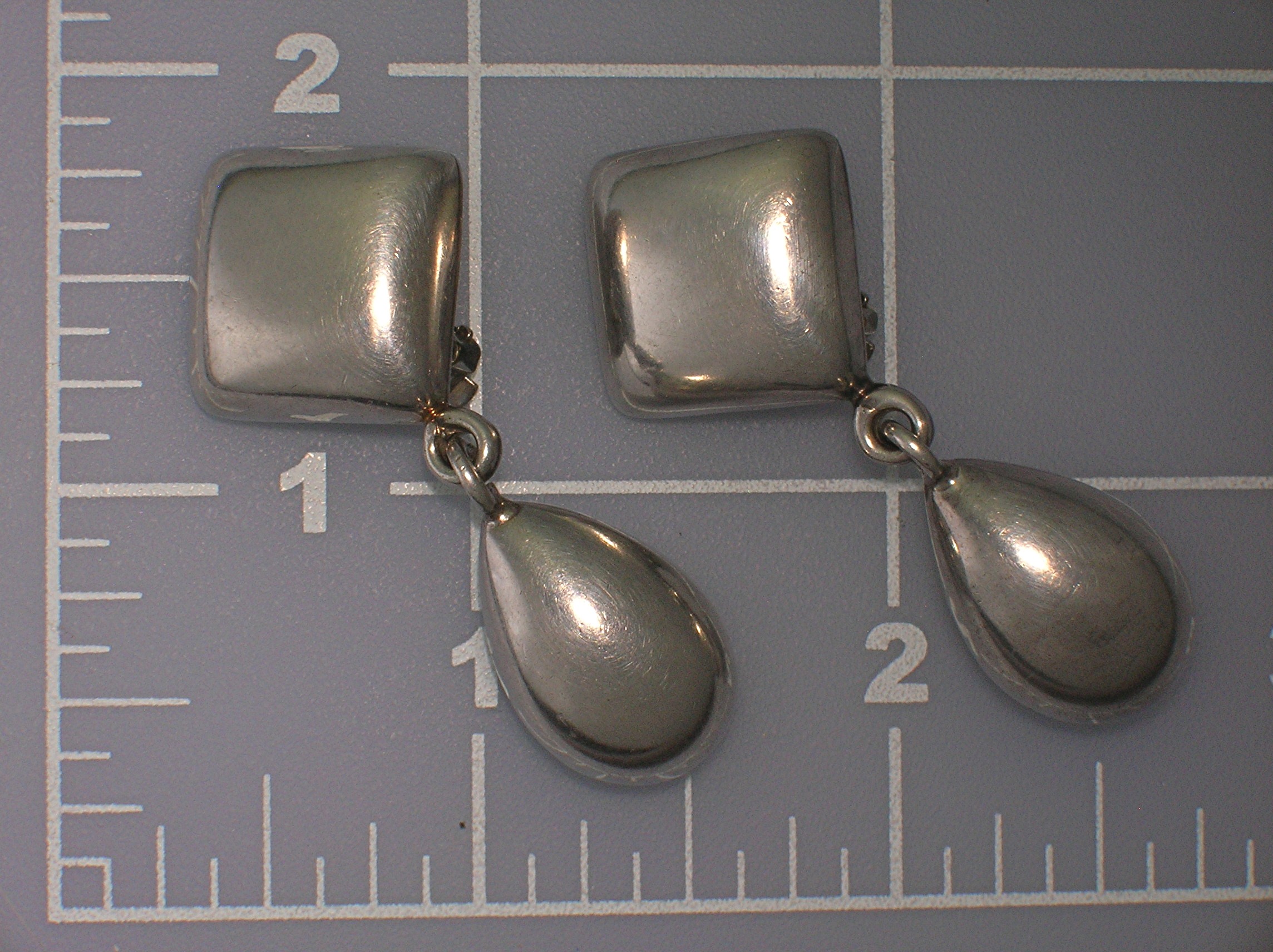 Earrings Sterling Silver Sheila TC 137 Mexico Teardrop