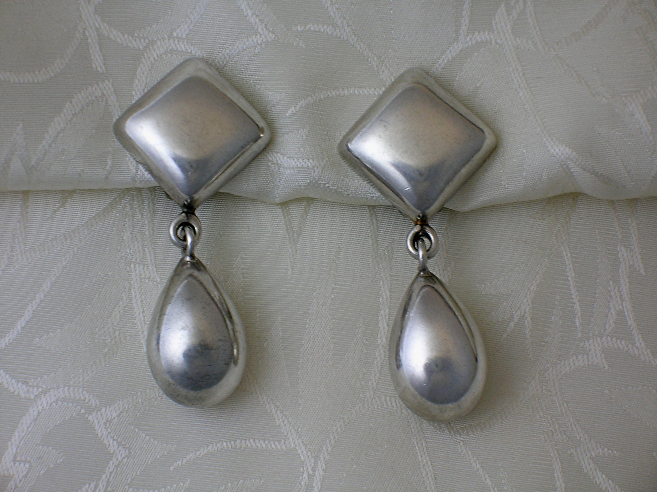 Earrings Sterling Silver Sheila TC 137 Mexico Teardrop