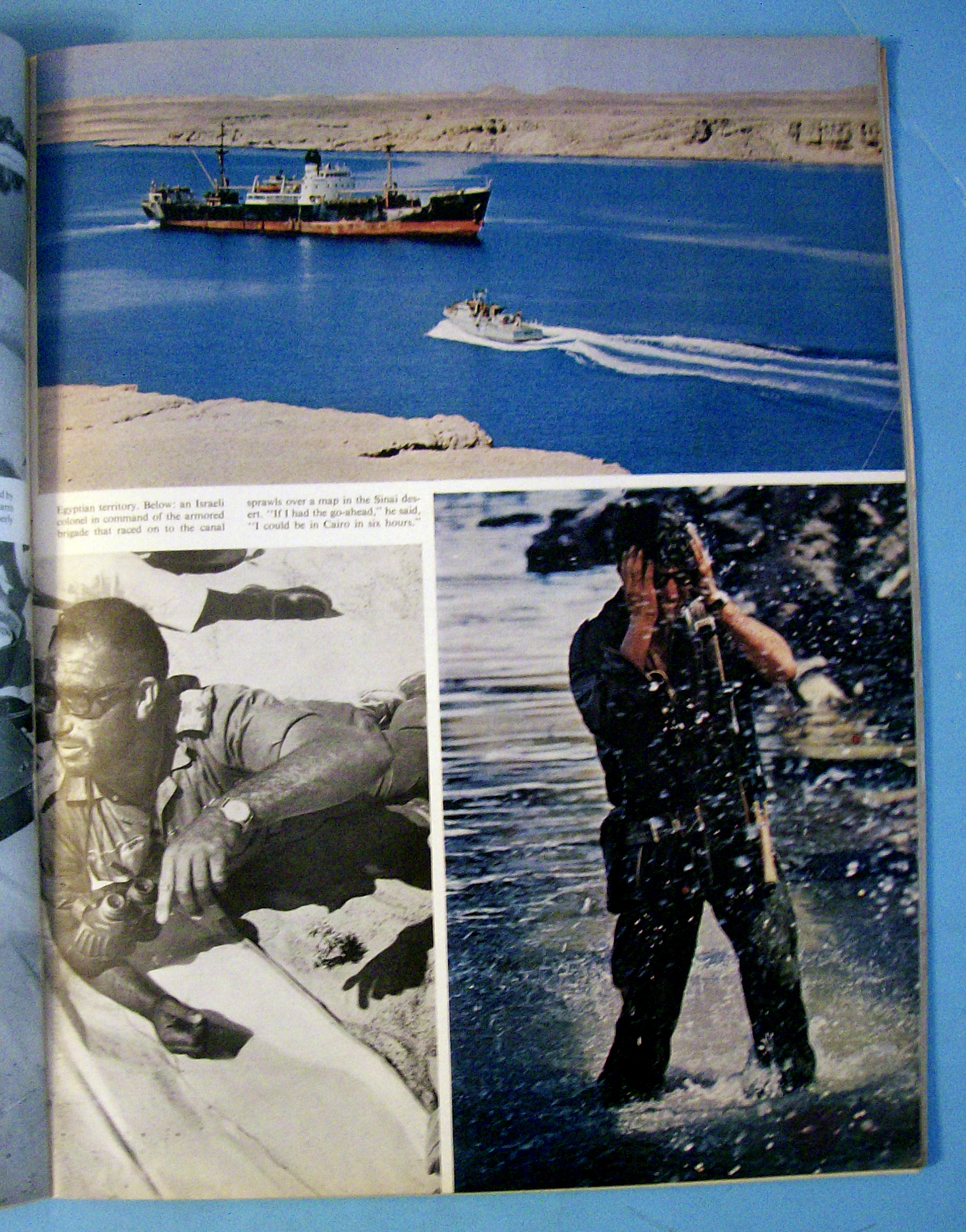 Life Magazine June 23, 1967 Israeli Soldier in Suez