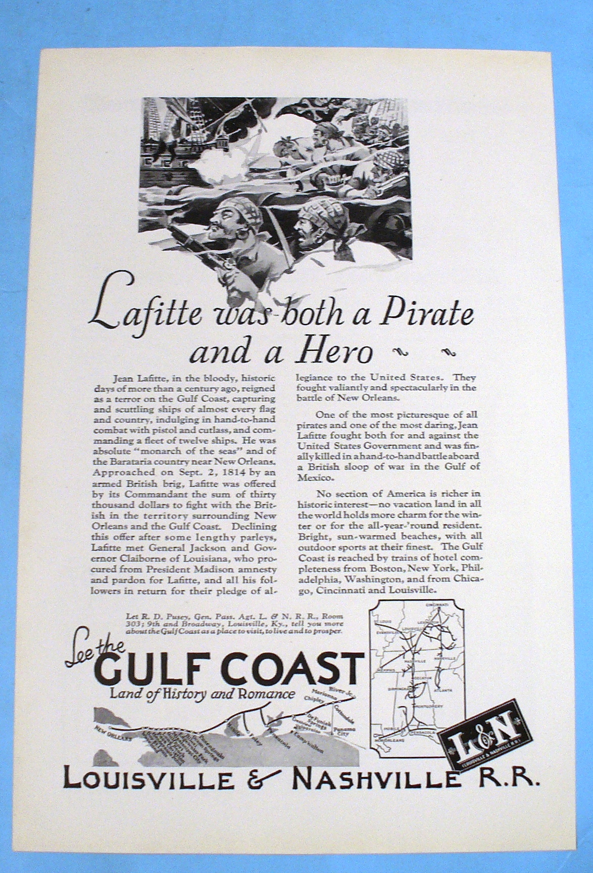 1927 Louisville and Nashville Railroad with Pirates