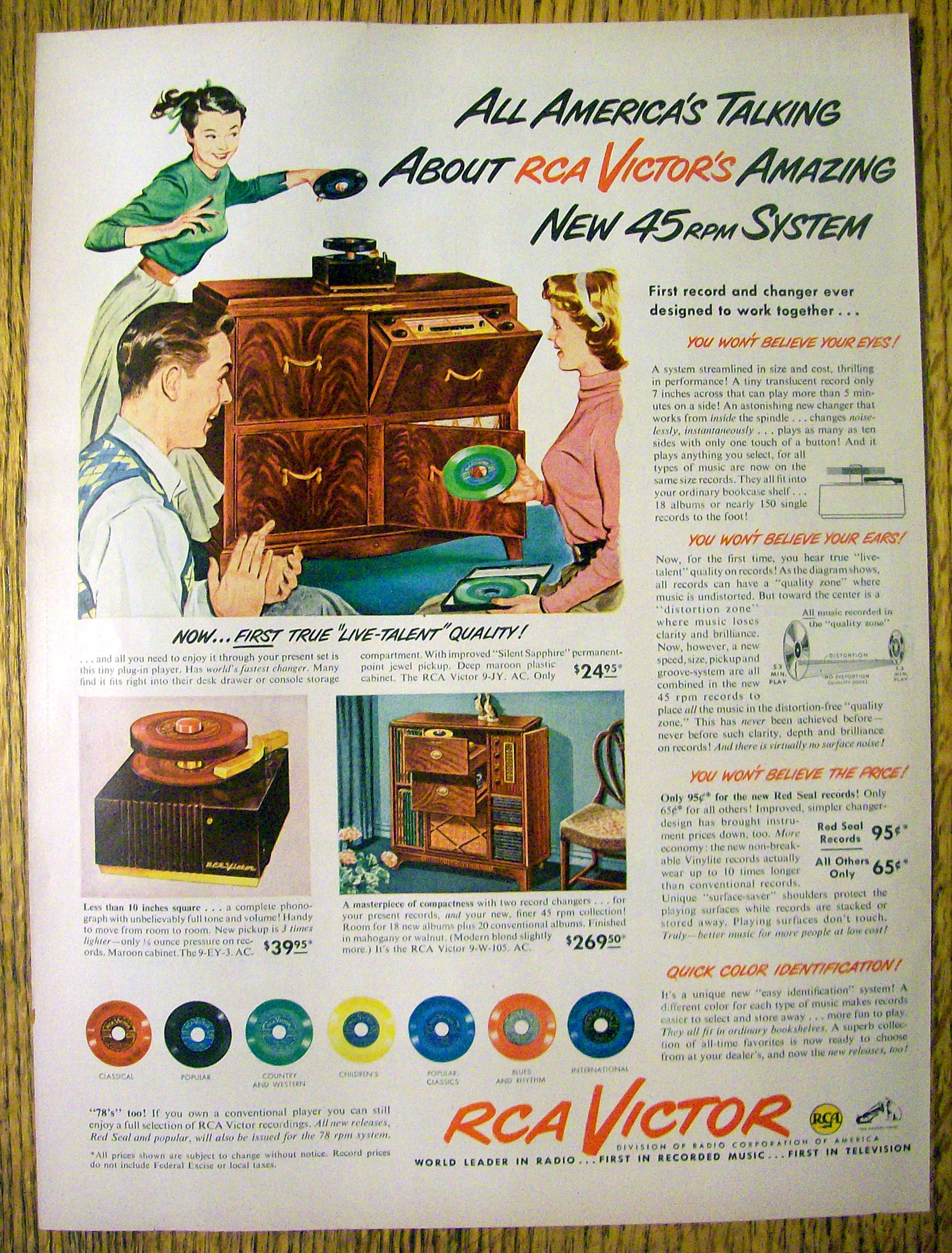 1949 RCA Victor 45 RPM System