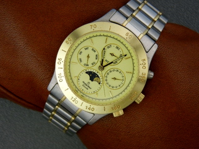 Mathey Tissot Moon Phase  Quartz Wristwatch Mans