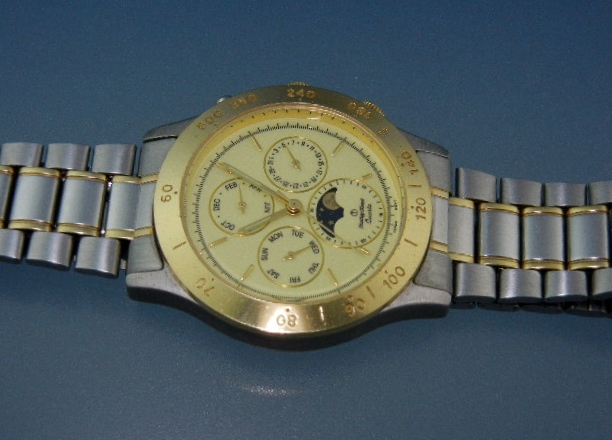 Mathey Tissot Moon Phase  Quartz Wristwatch Mans