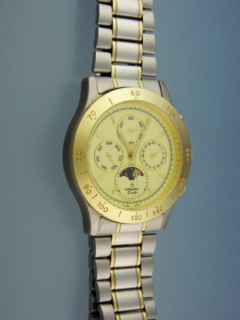 Mathey Tissot Moon Phase  Quartz Wristwatch Mans