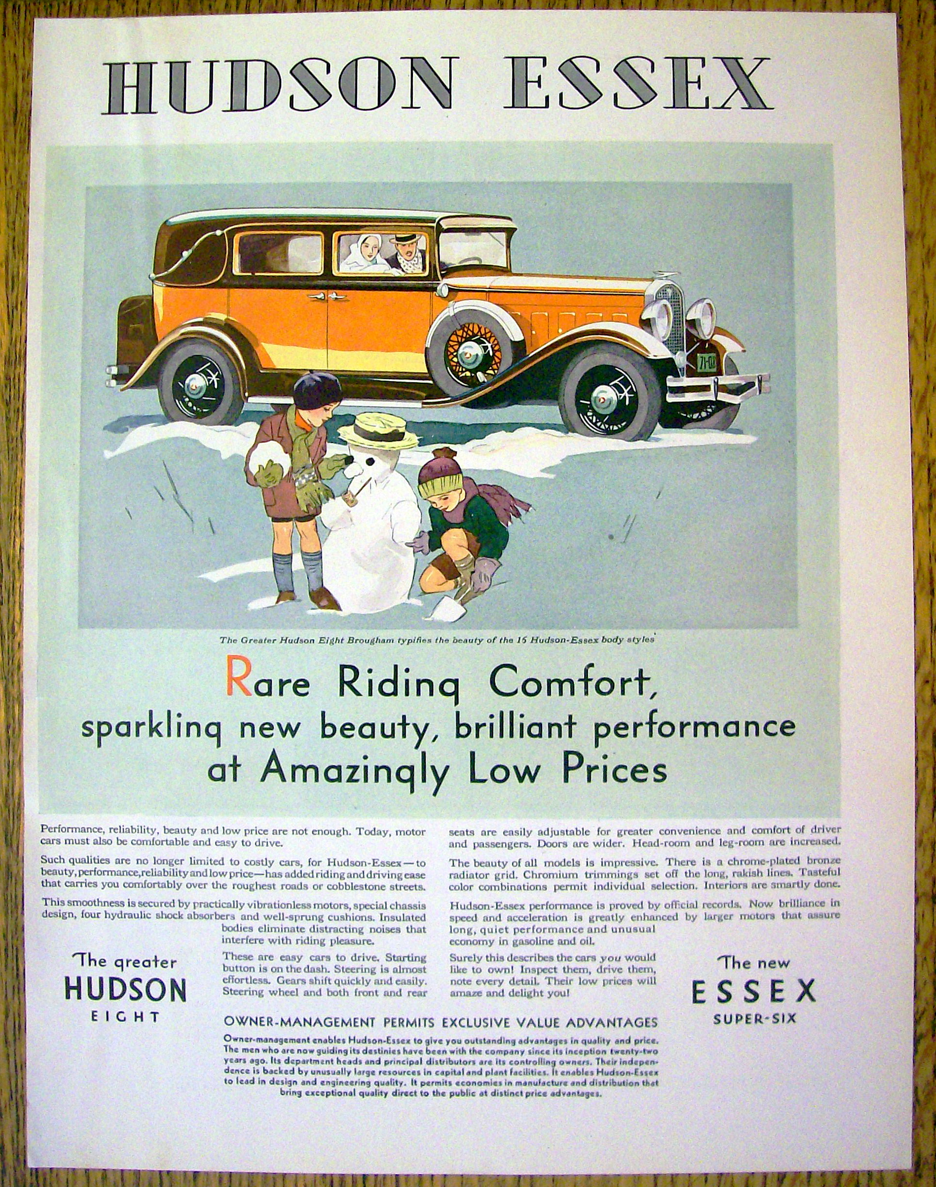1931 Hudson Essex w/ the Greater Hudson Eight Brougham