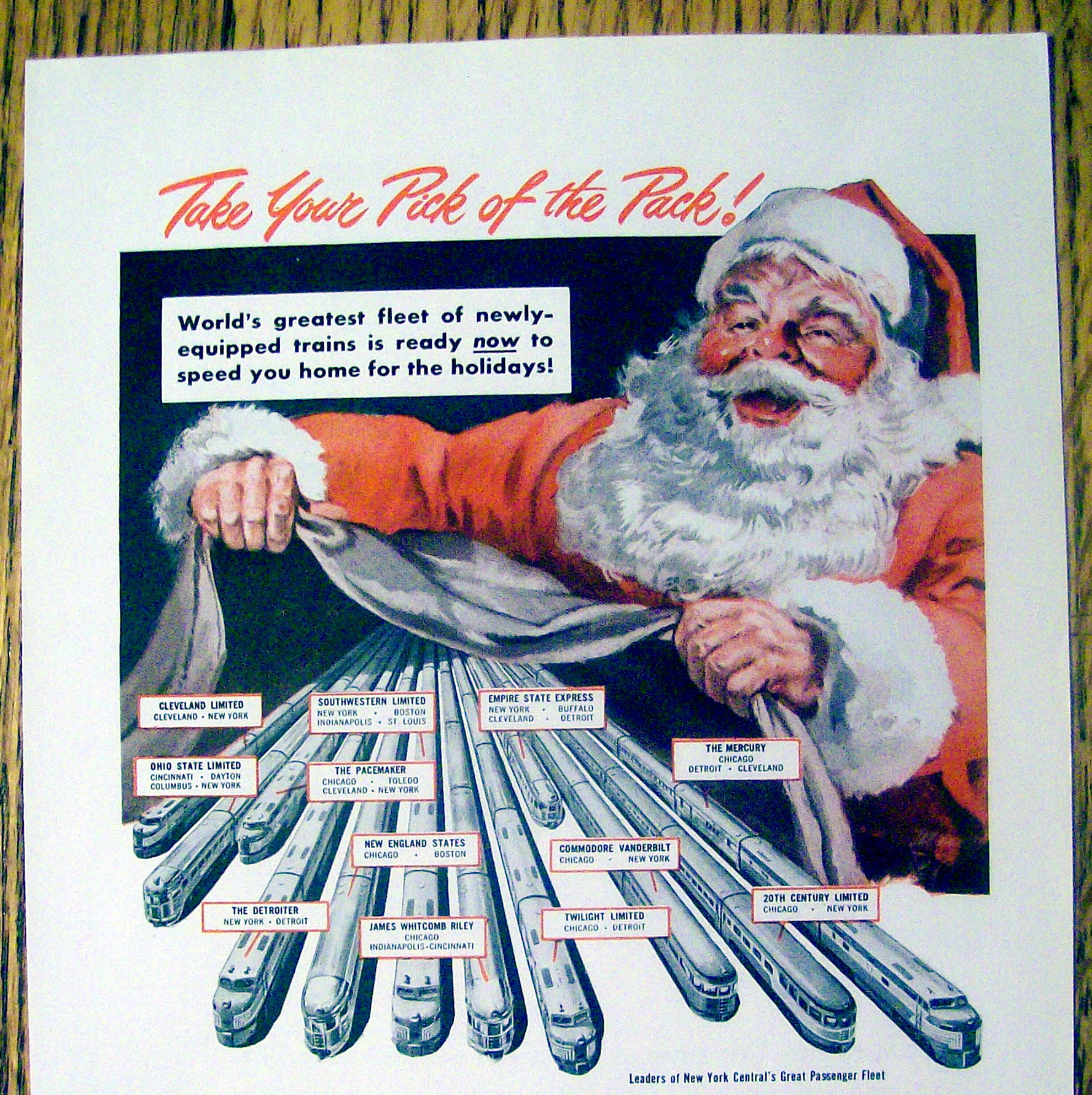 1949 New York Central System with Santa Claus