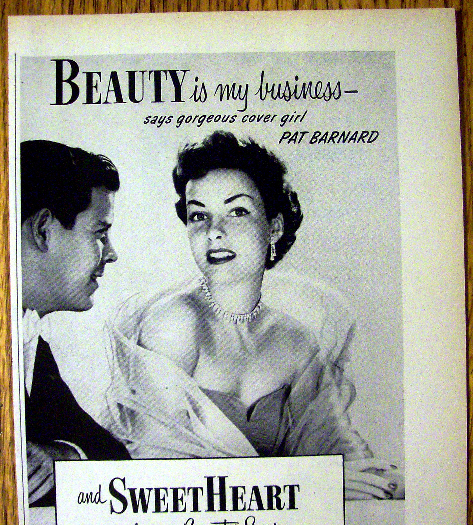 1952 Sweetheart Soap with Cover Girl Pat Barnard