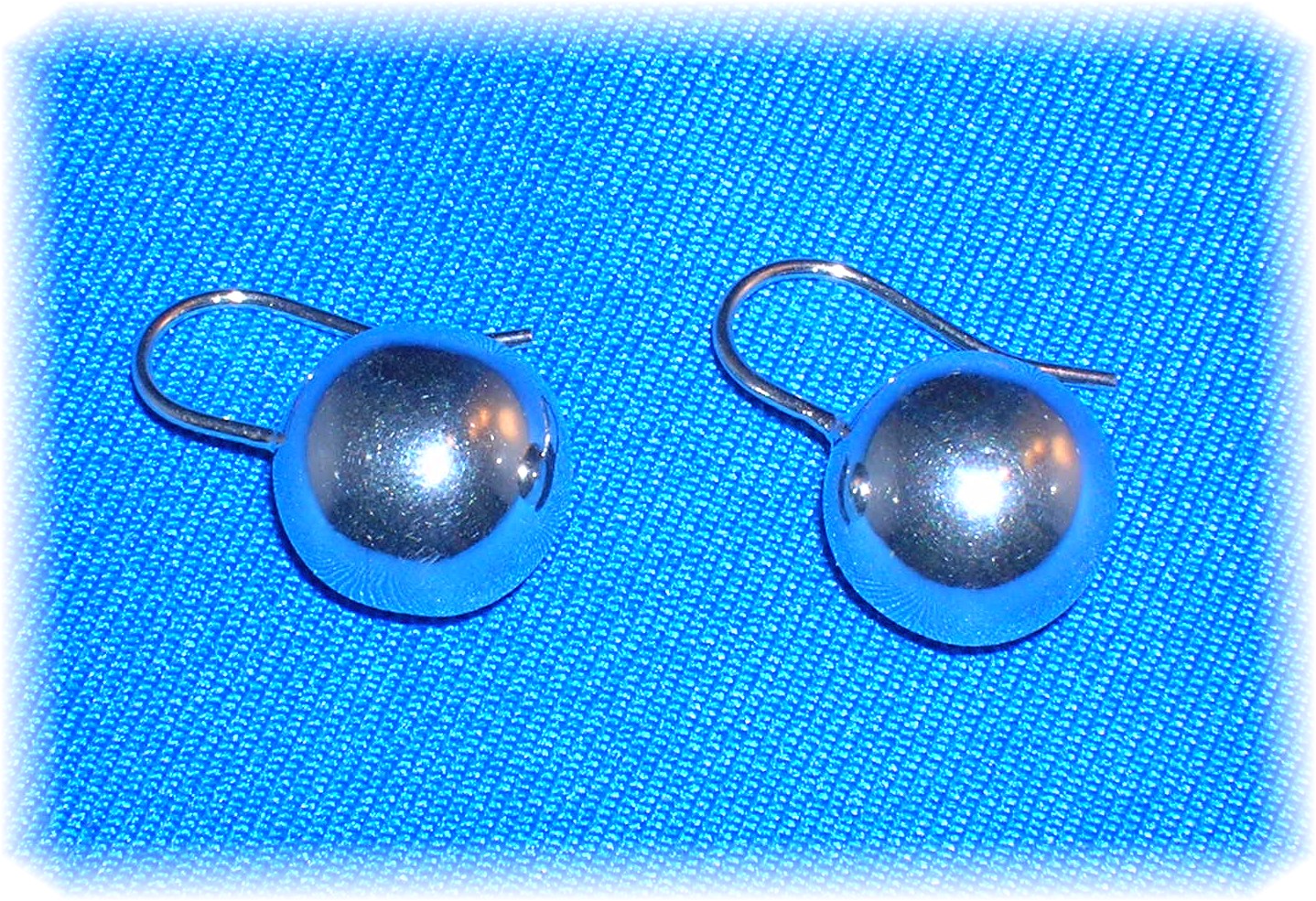 Sterling Silver Ball Wire Ear Loop Earrings