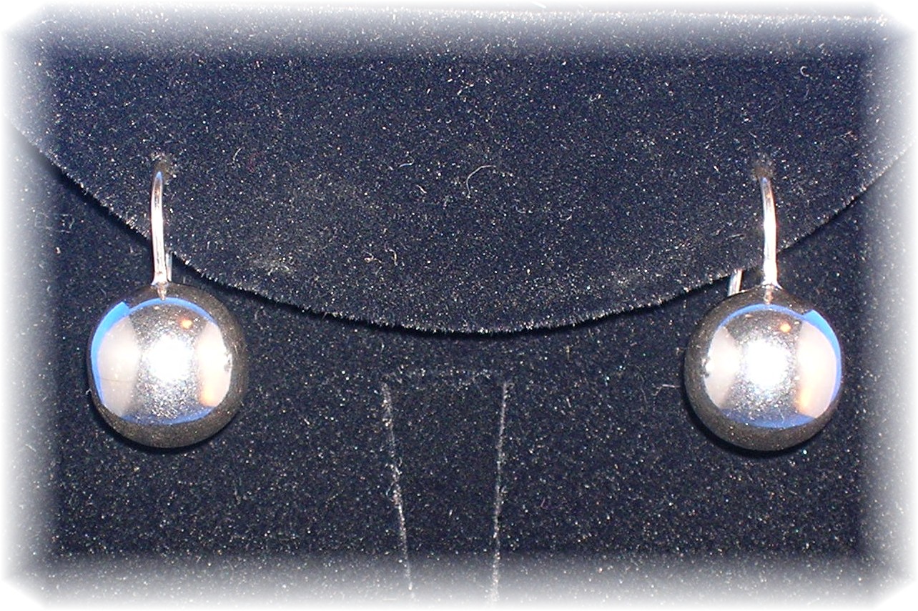 Sterling Silver Ball Wire Ear Loop Earrings