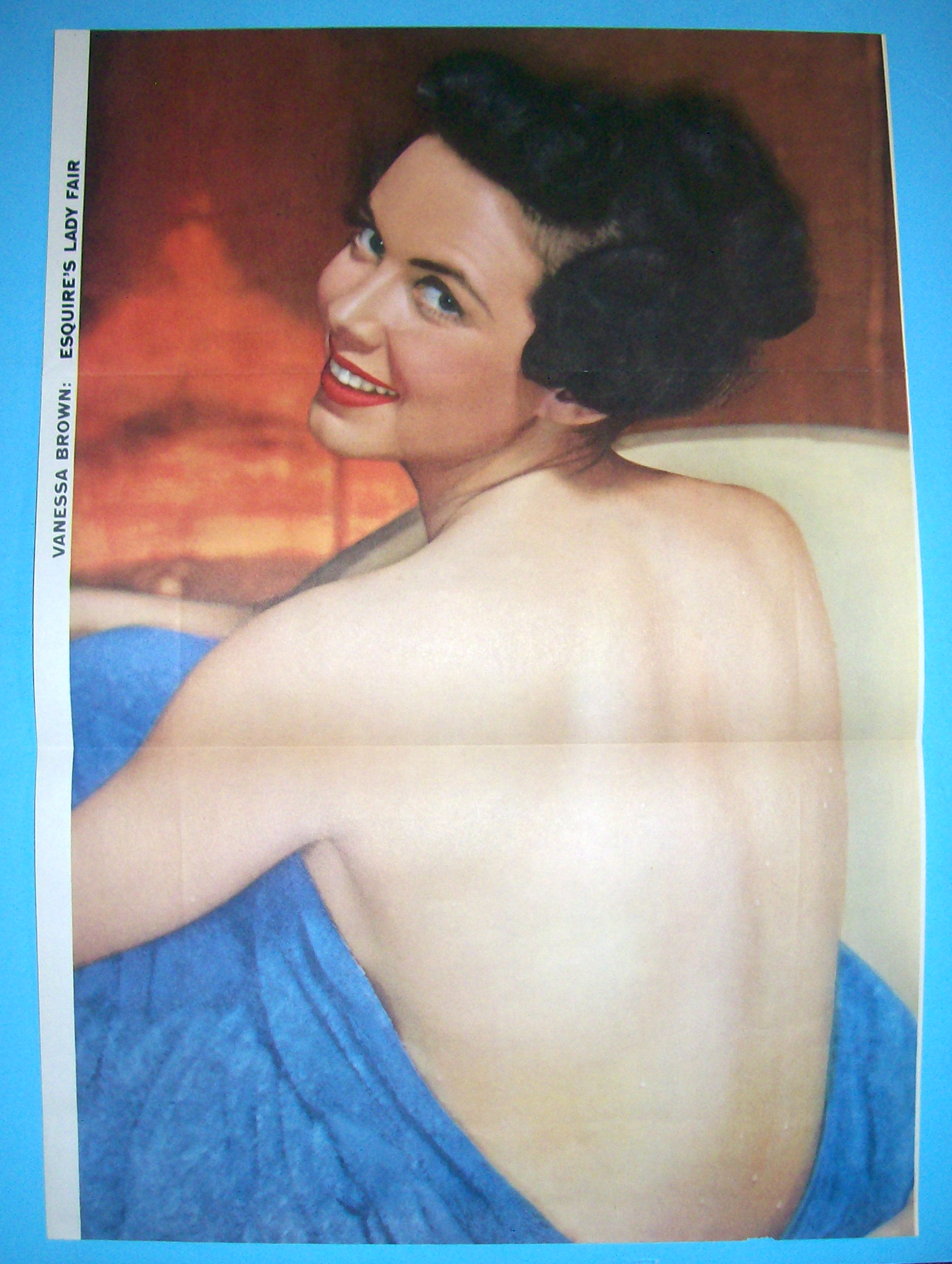 Esquire (Lady Fair) Pin Up Girl 1954 (Vanessa Brown)