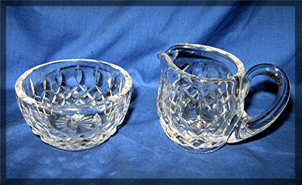 Waterford creamer and sugar set Lismore