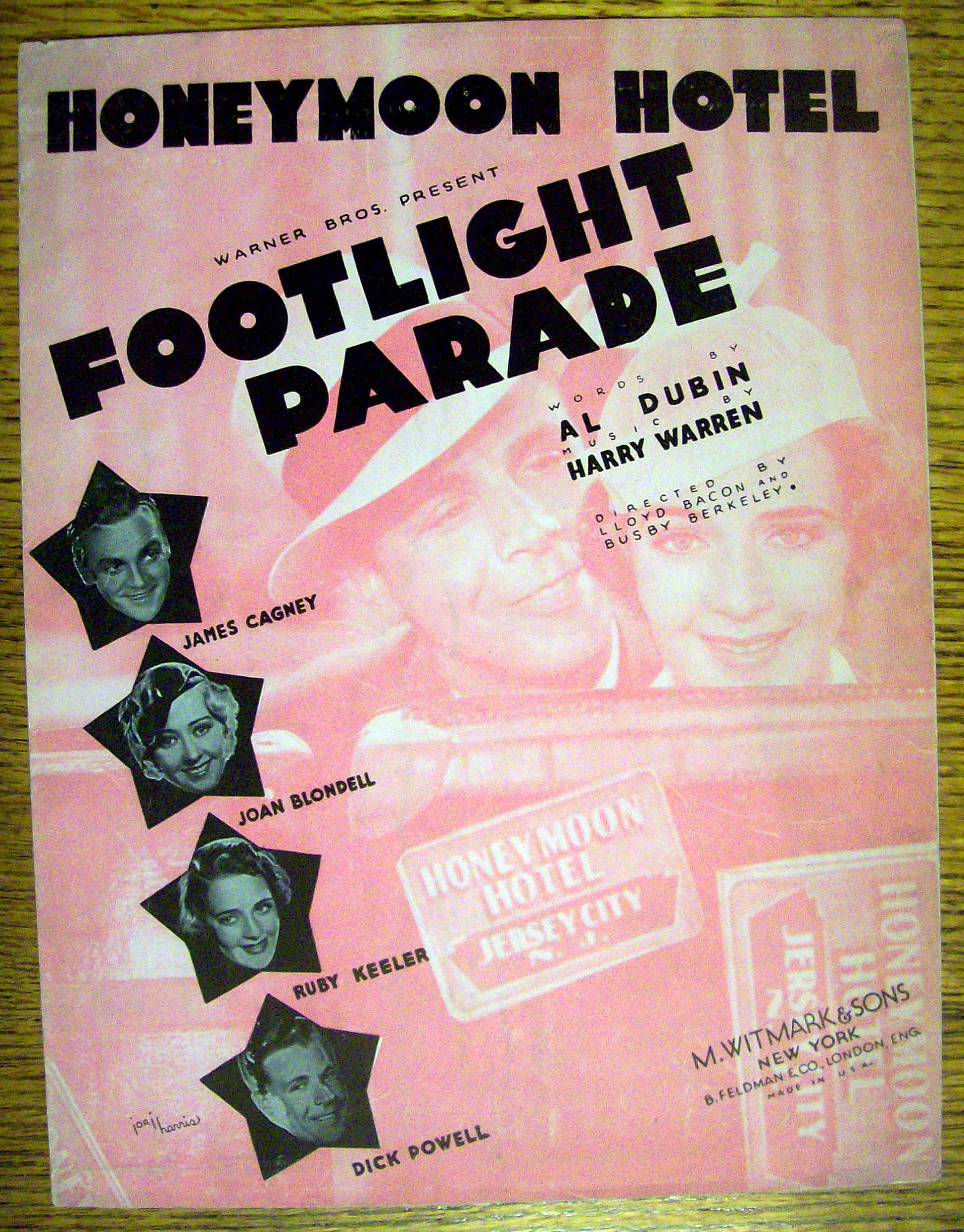 1933 Footlight Parade by Al Dubin & Harry Warren