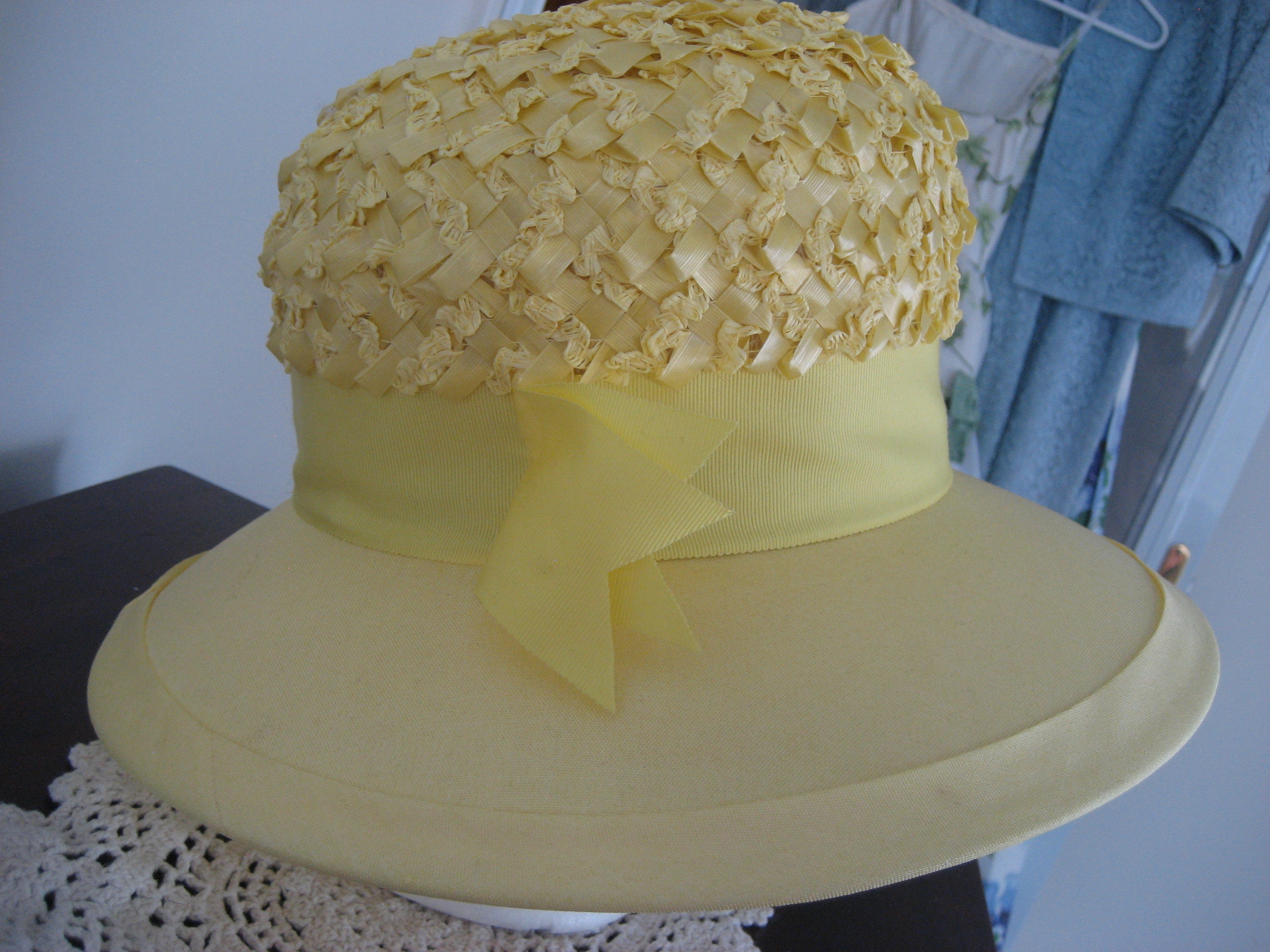 Yellow Brimmed Straw Hat