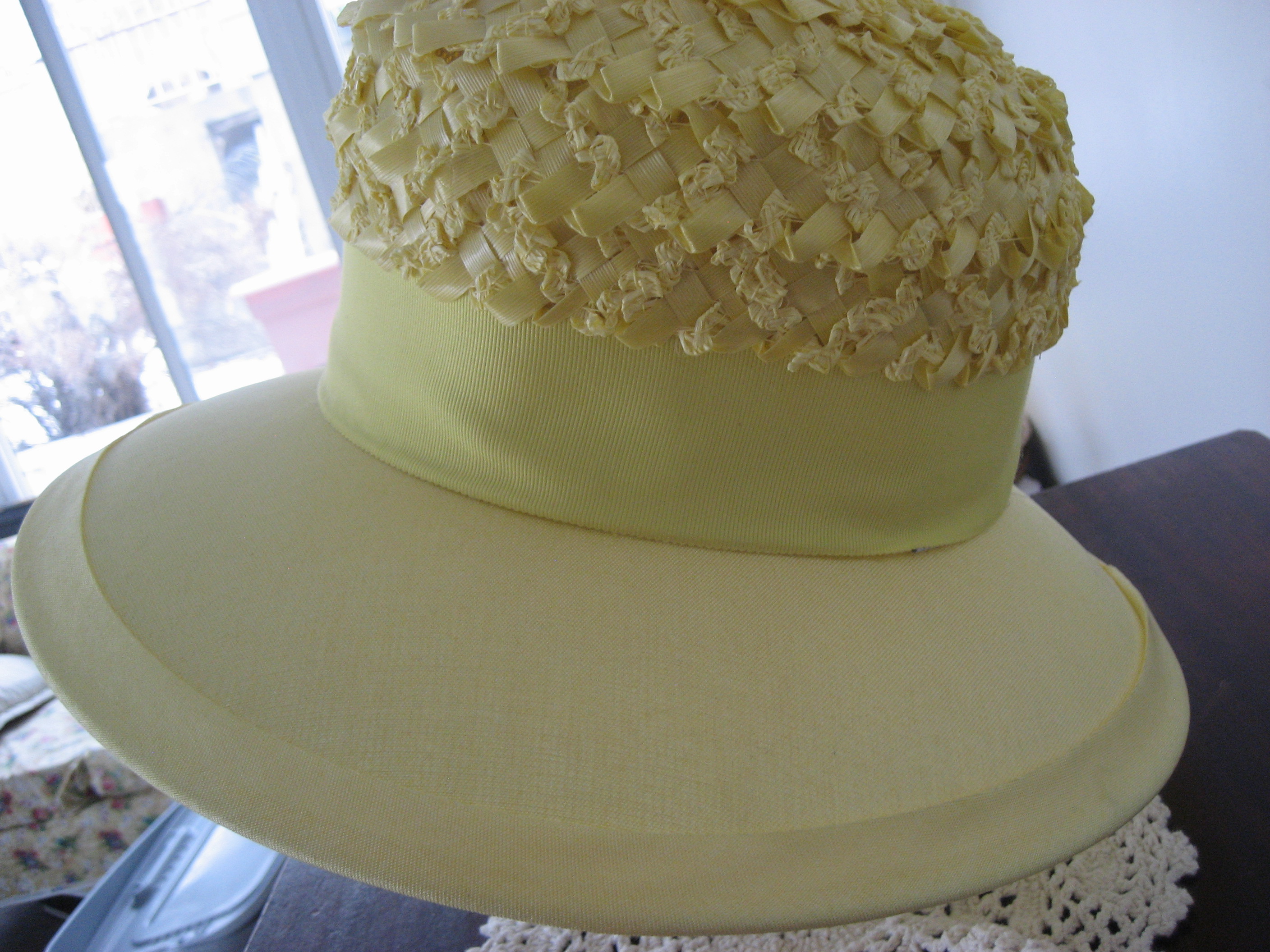 Yellow Brimmed Straw Hat