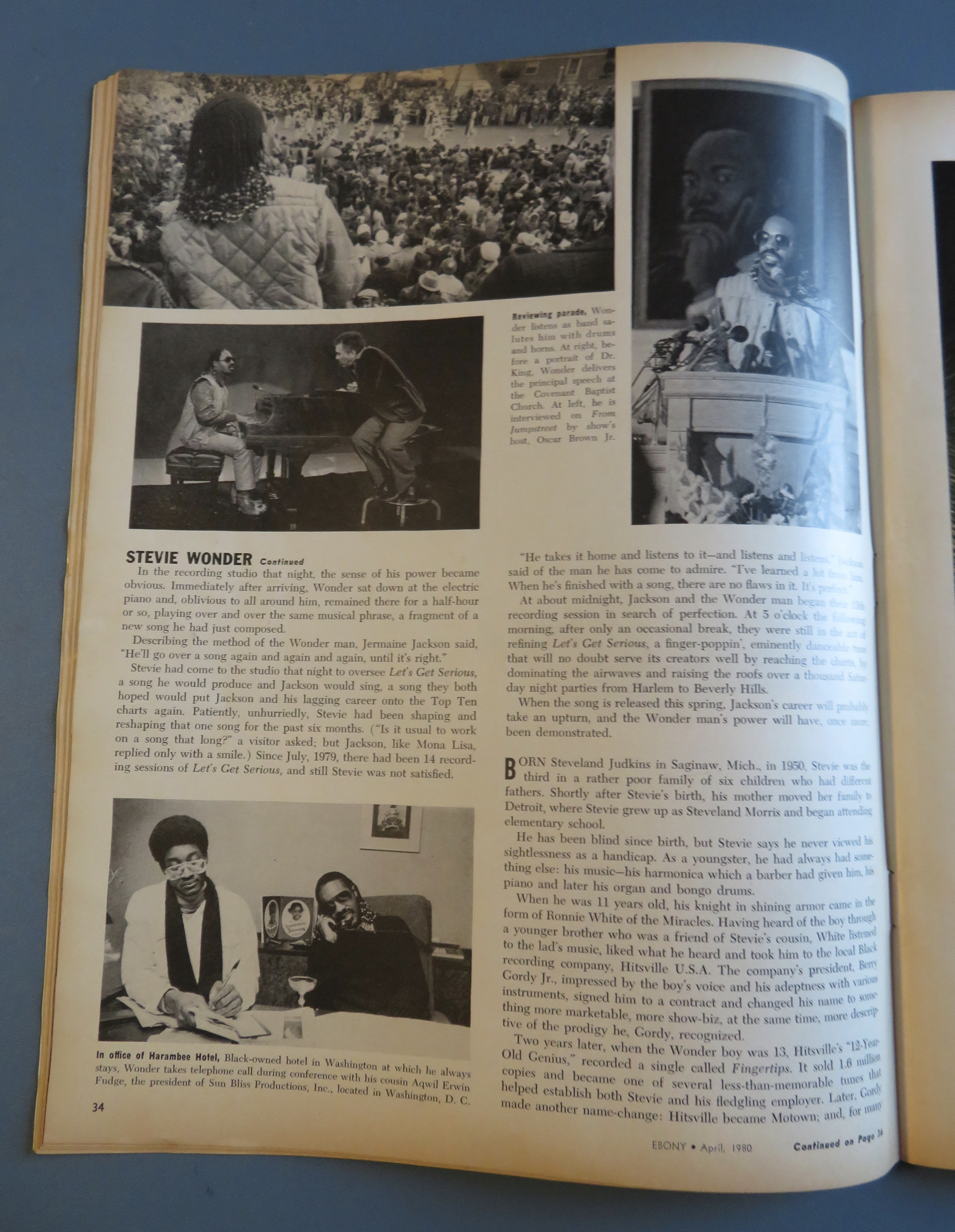 Ebony Magazine April 1980 Stevie Wonder