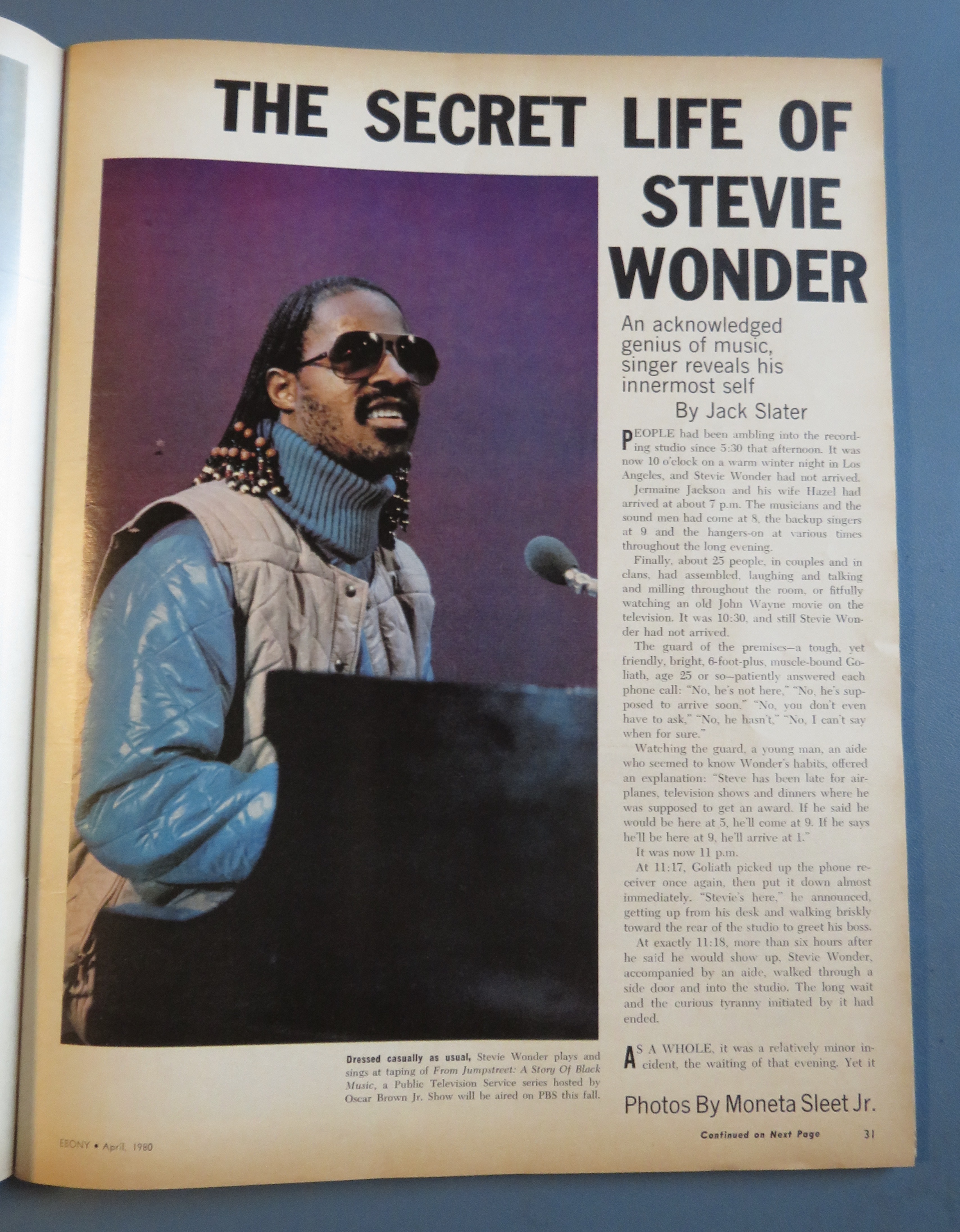 Ebony Magazine April 1980 Stevie Wonder