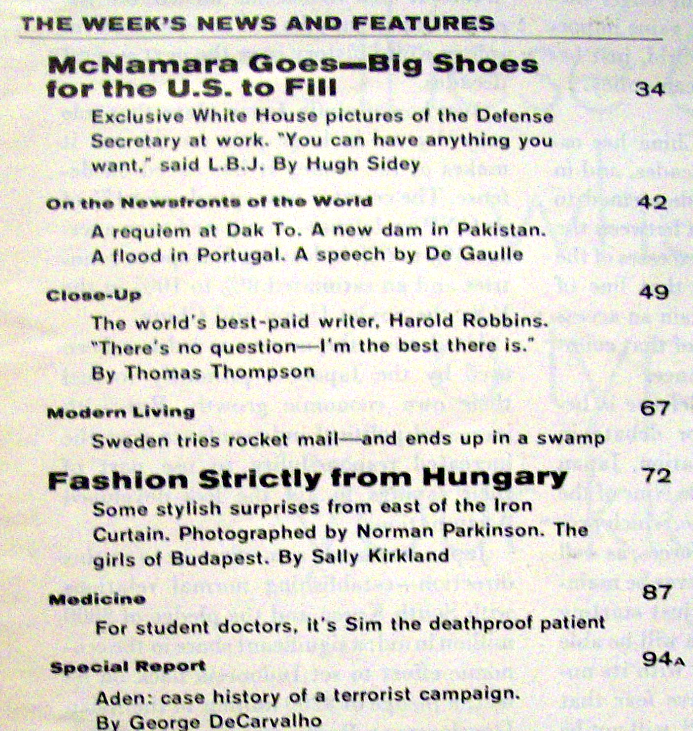 Life Magazine - December 8, 1967  - Pearl Bailey