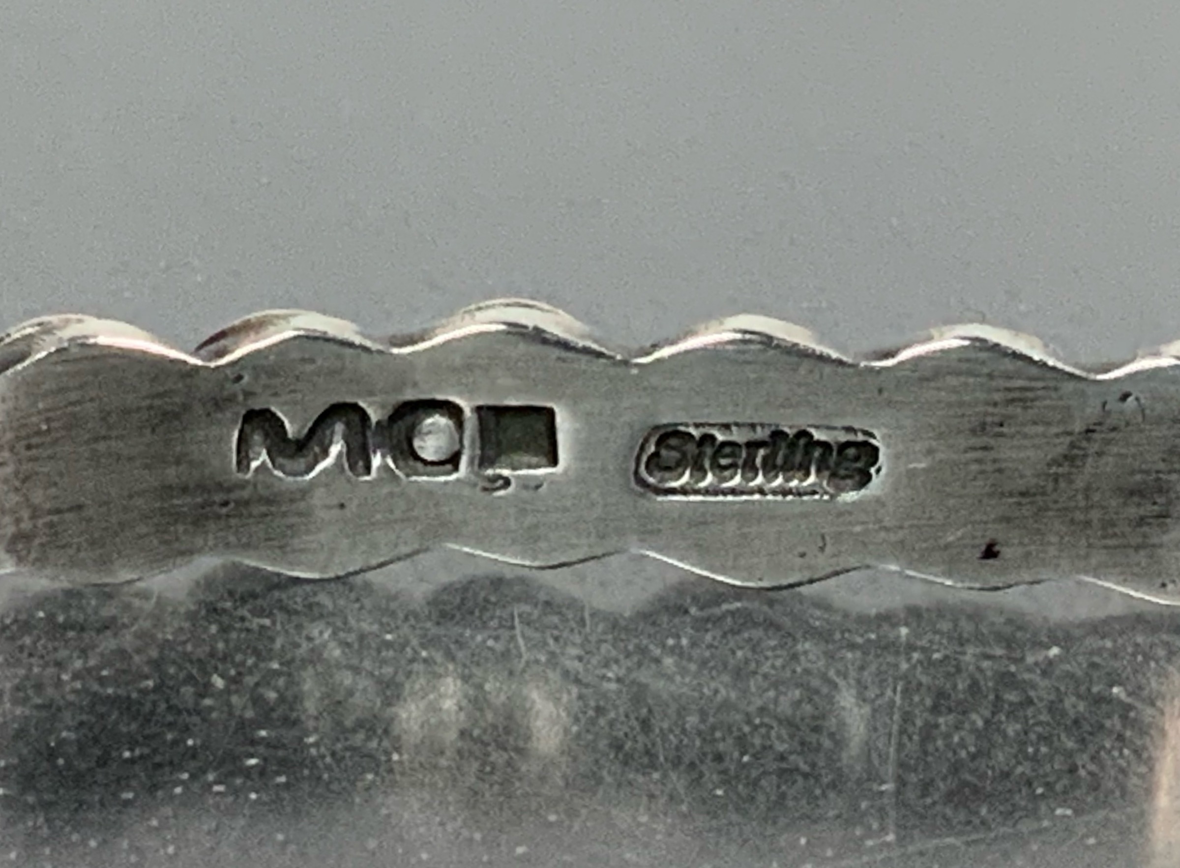 Martha Cayatino Navajo Sterling Silver Stars Bracelet