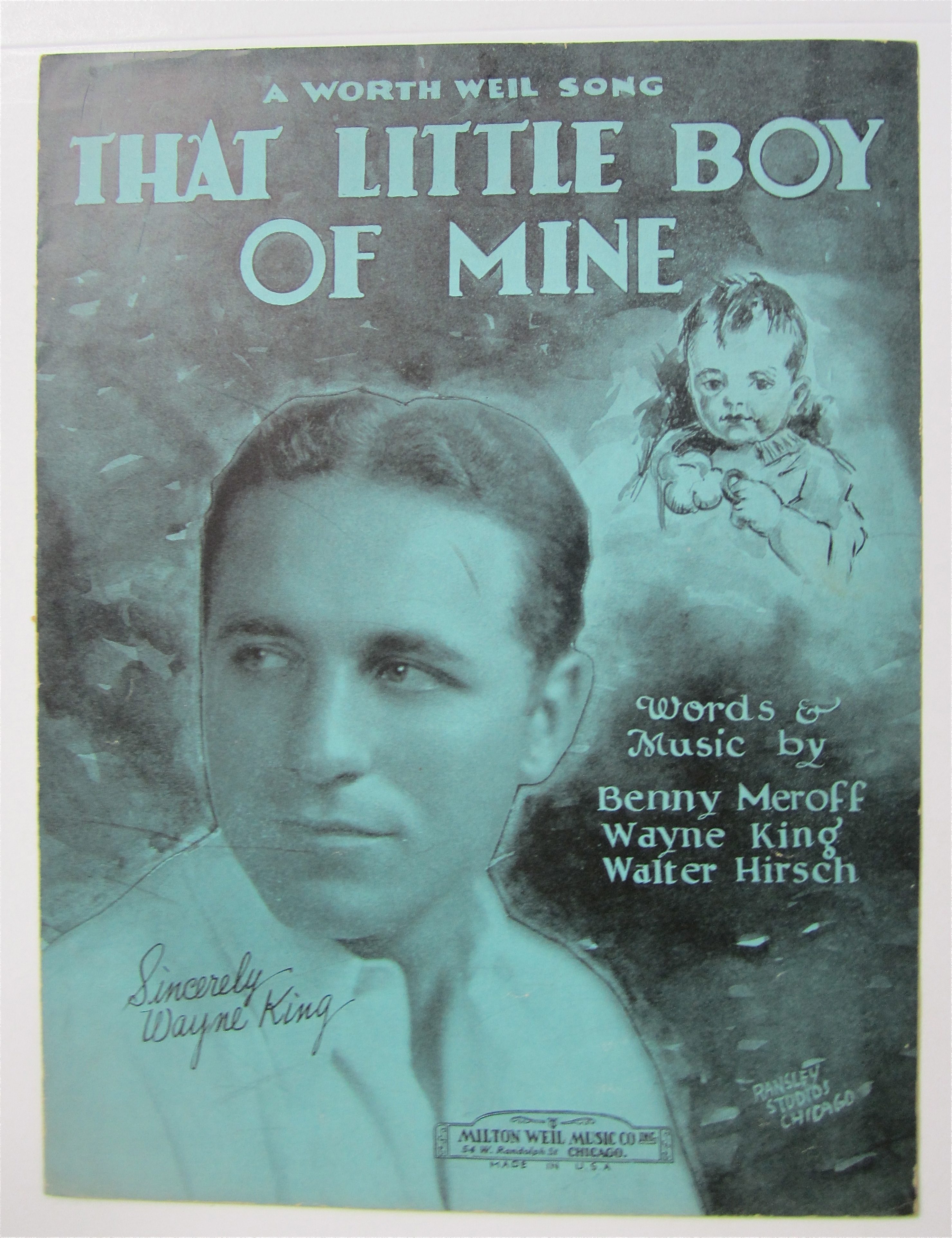 Sheet Music 1929 That Little Boy Of Mine
