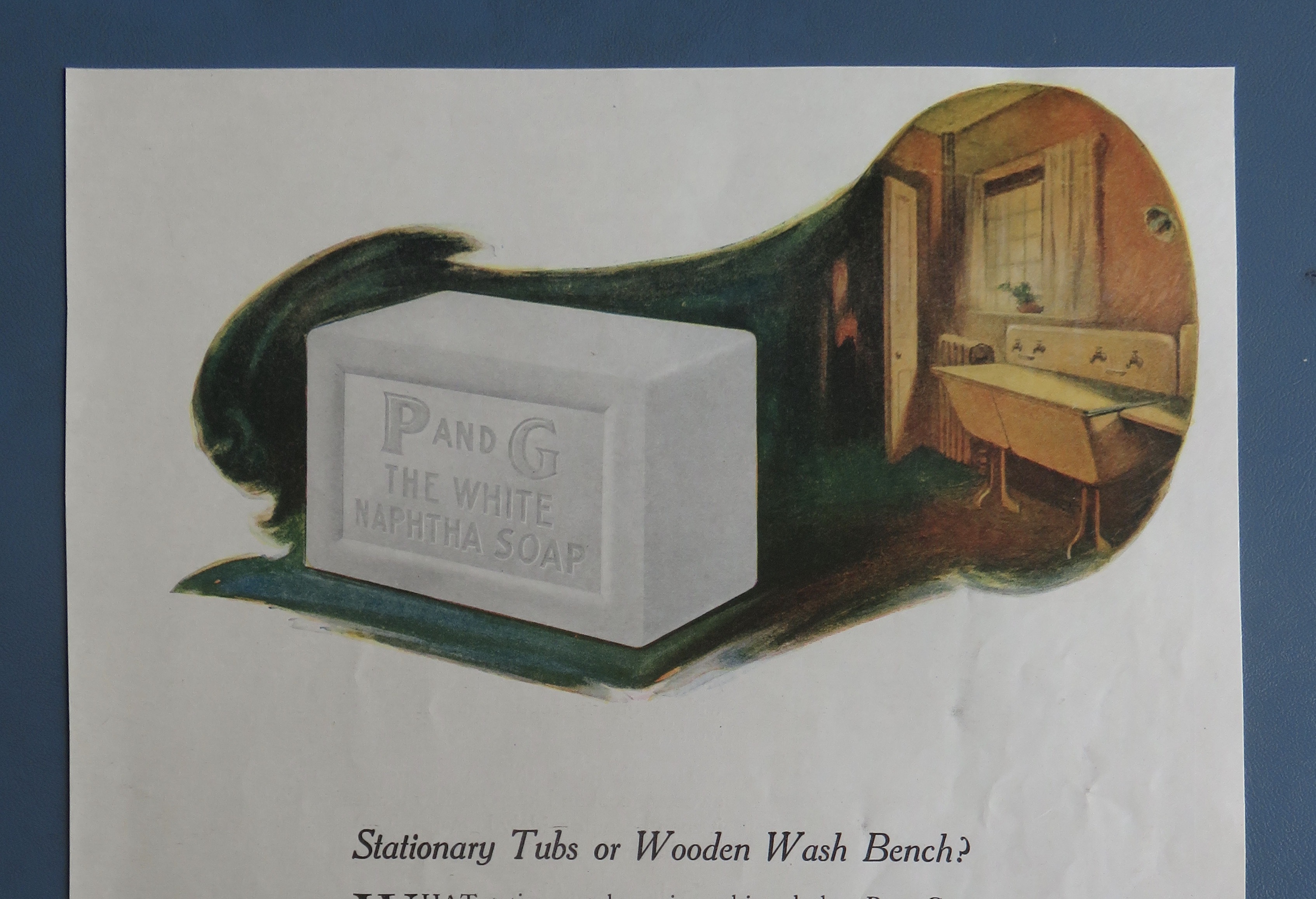 1920 P & G White Naphtha Soap with a Bar of Soap