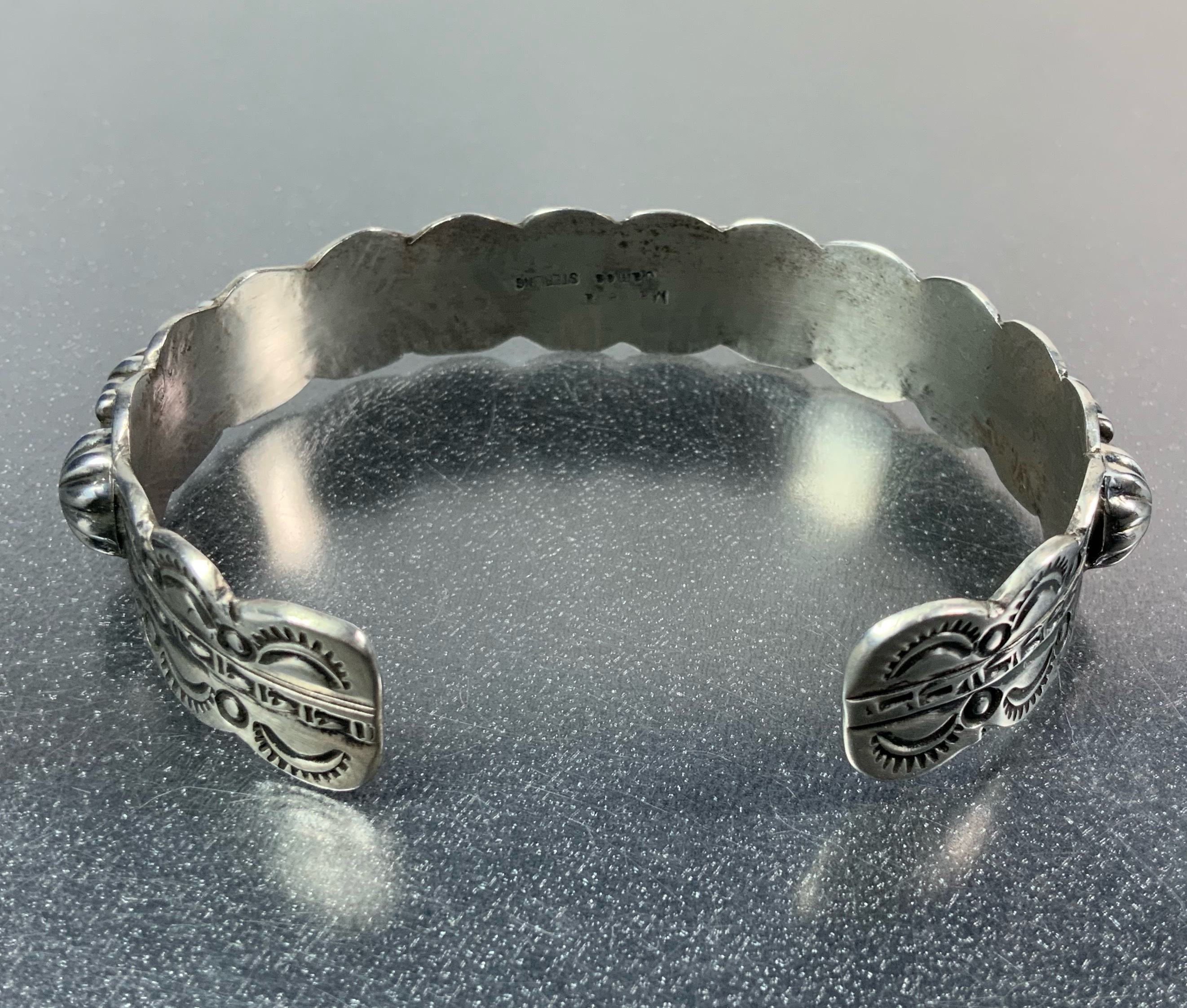 Marcella James Sterling Silver Stars Bracelet Navajo