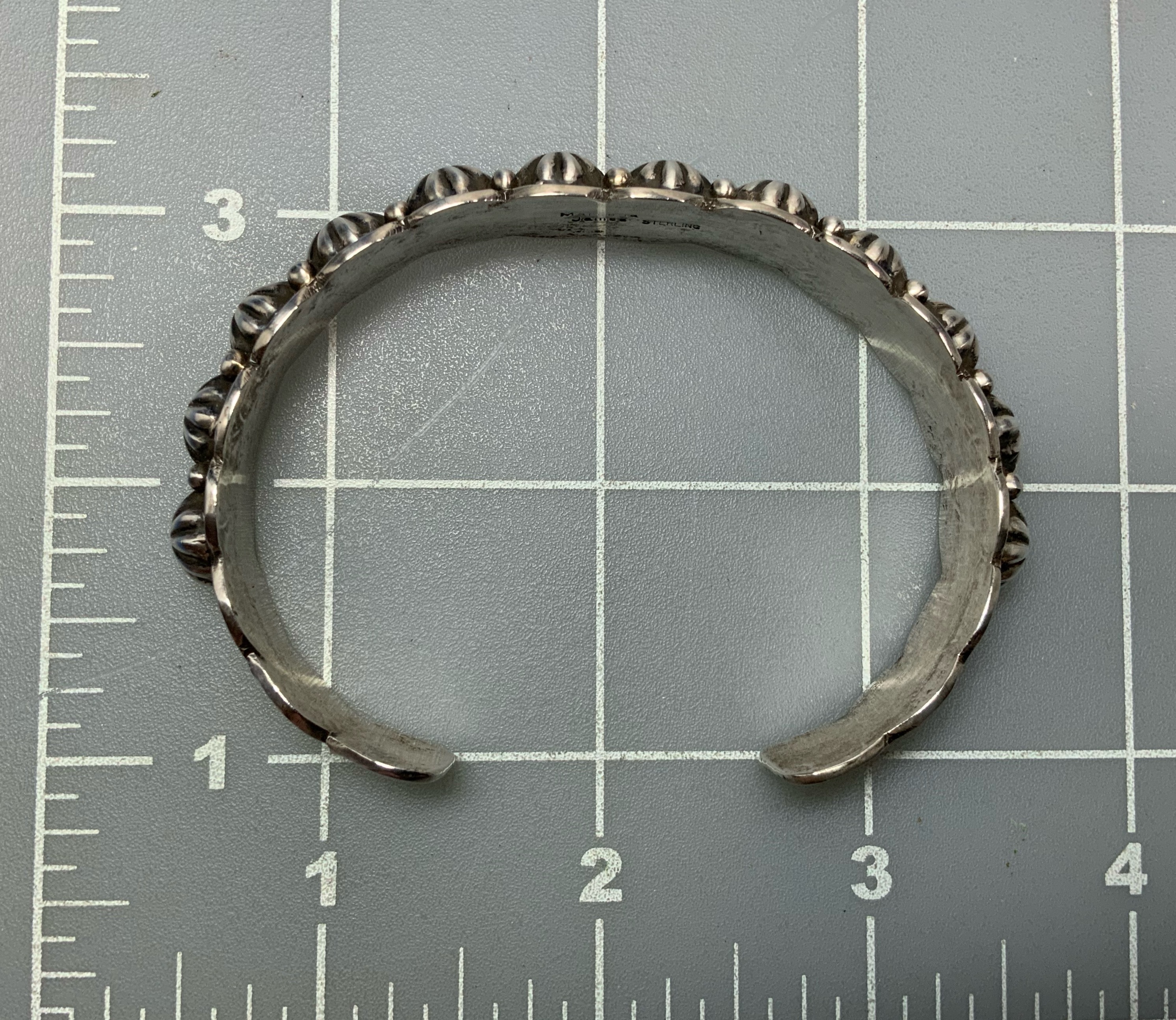 Marcella James Sterling Silver Stars Bracelet Navajo