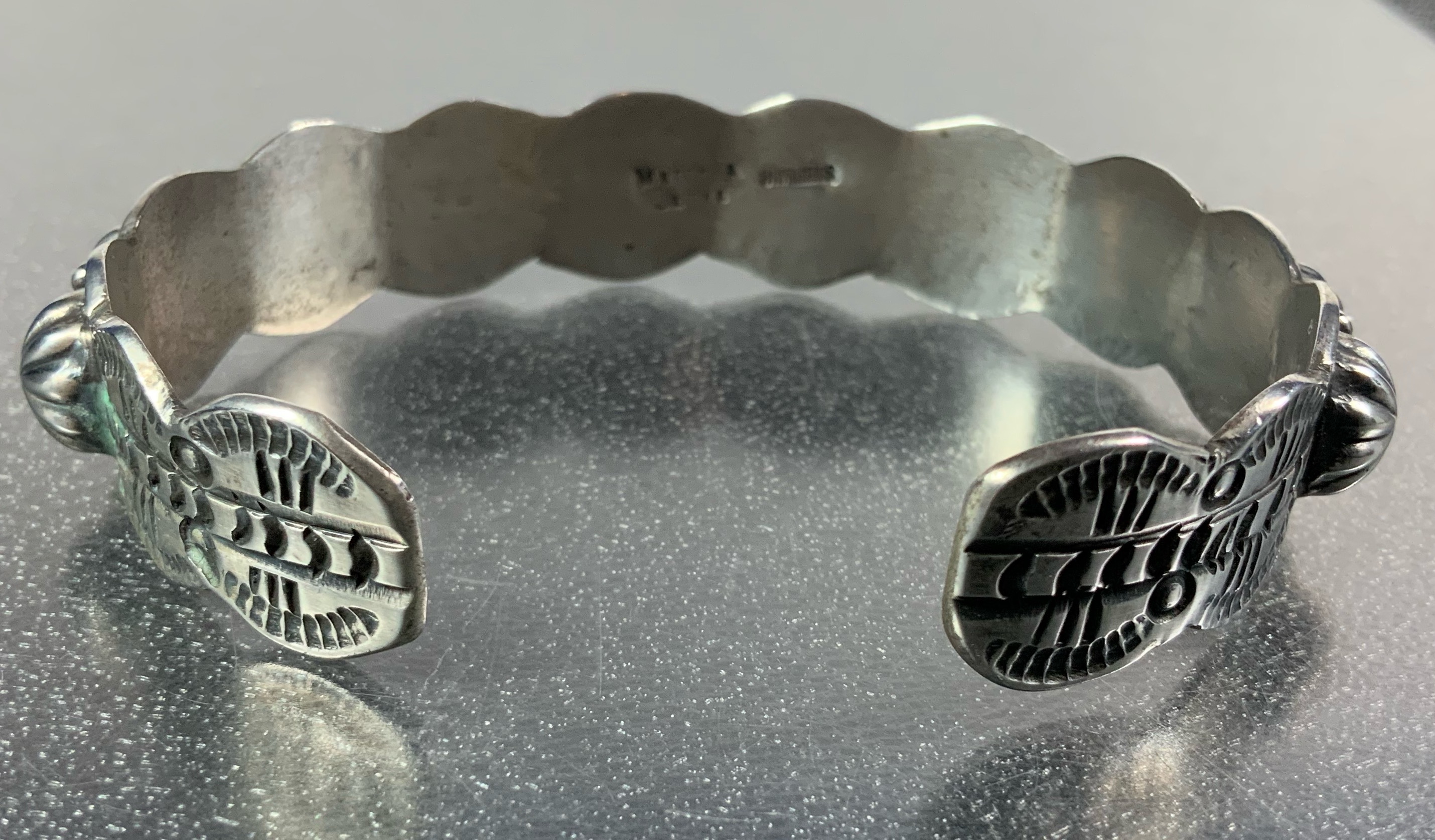 Marcella James Navajo Sterling Silver Stars Bracelet